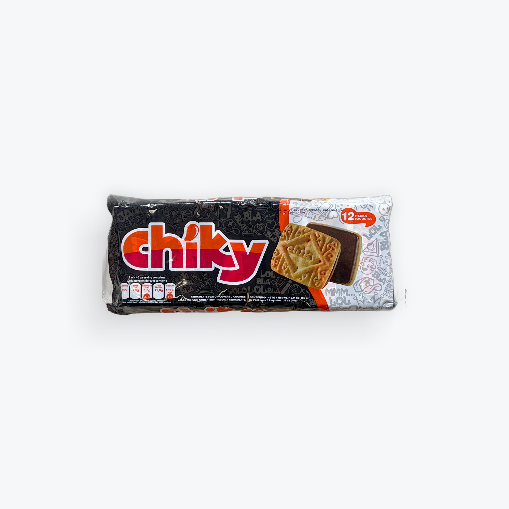 Chiky - Chocolate Cookies (16.9 oz)