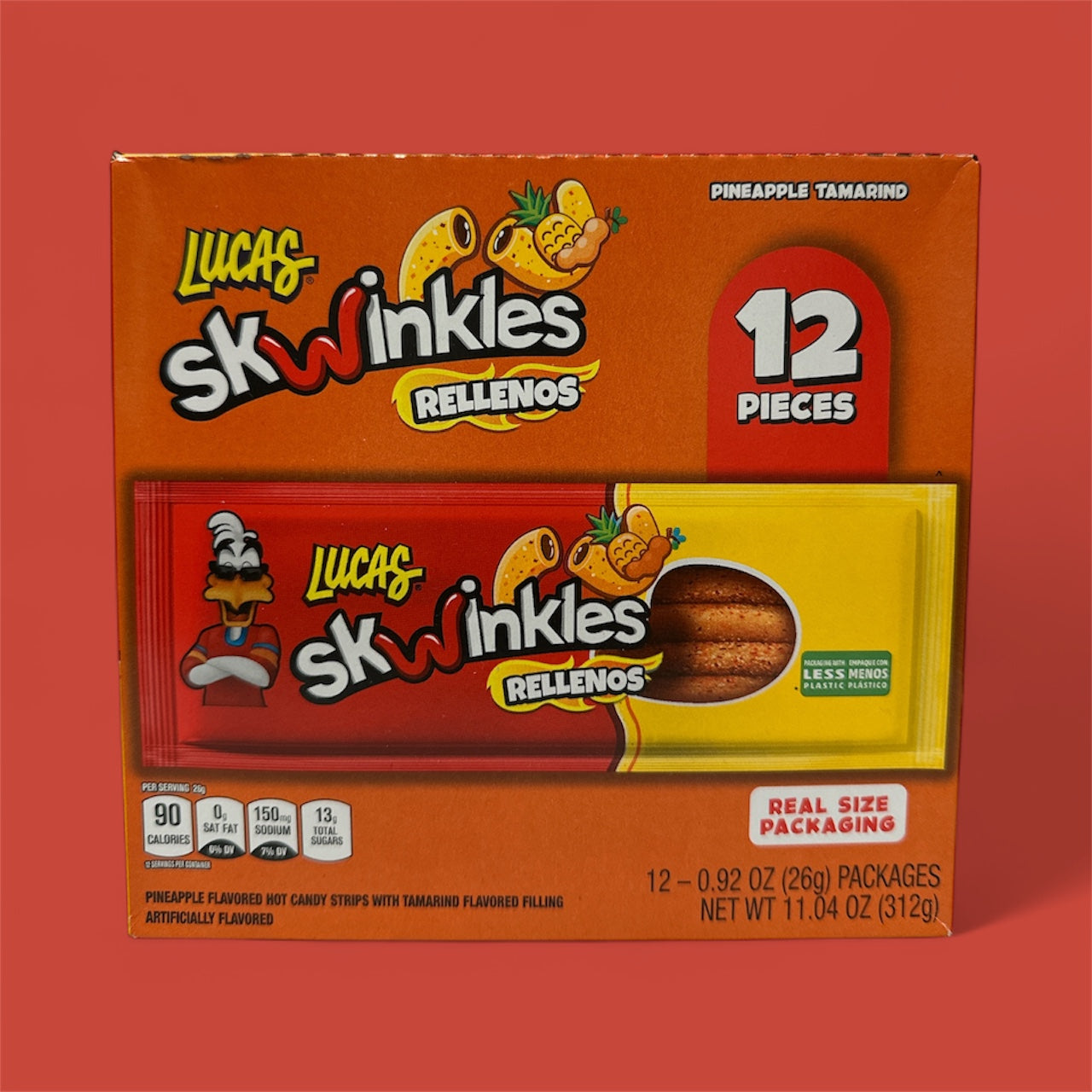 Lucas - Skwinkles rellenos pineapple & tamarind, pack w/12