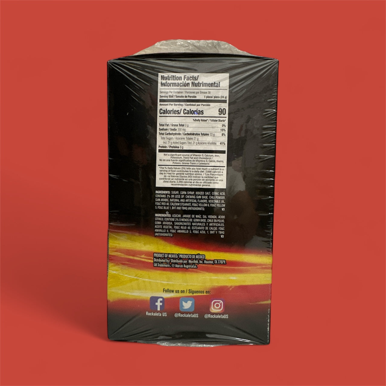 Sonrics Rockaleta Paleta, Box of 30 pieces