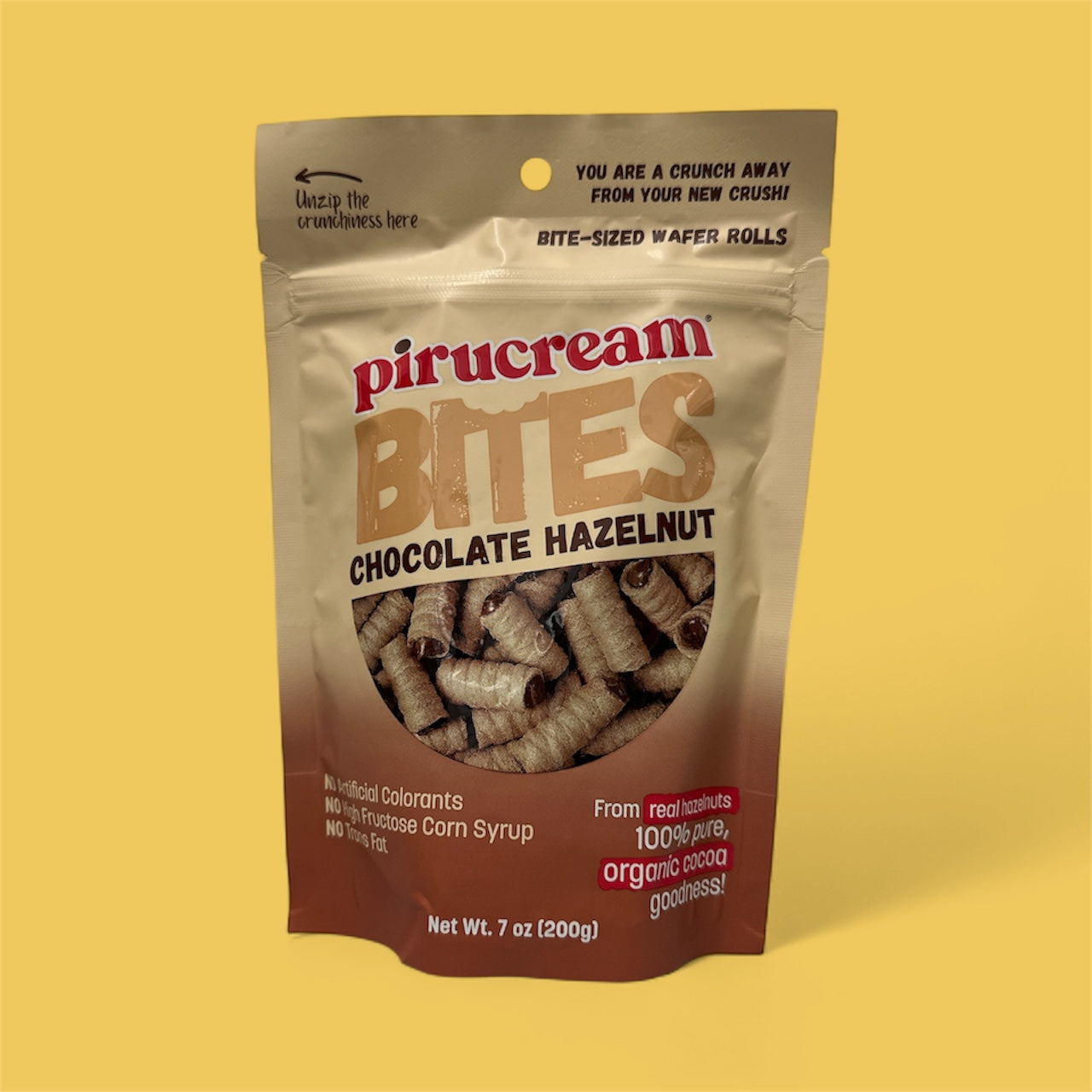 Pirucream - Bites Chocolate Hazelnut, 200 g, Single pack
