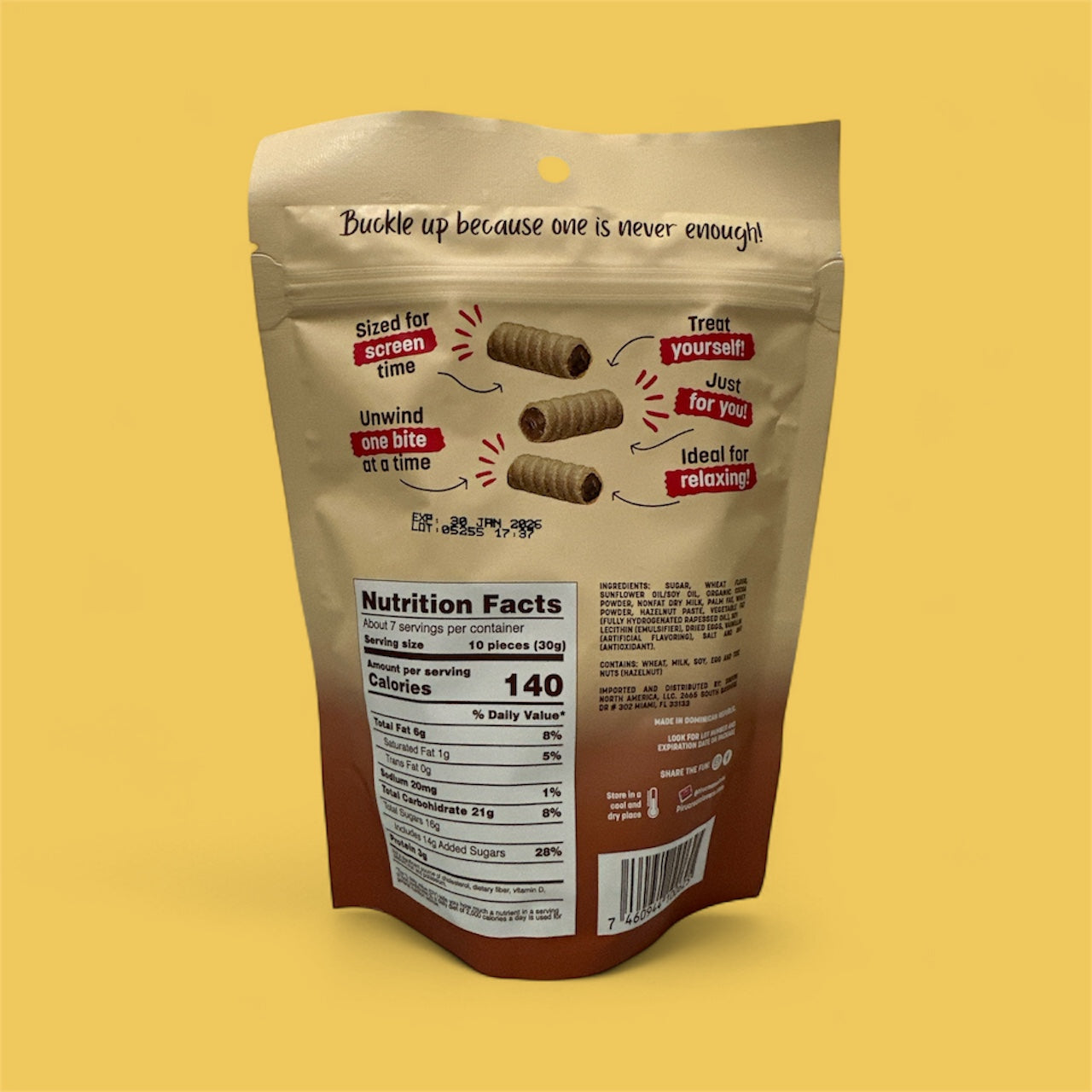 Pirucream - Bites Chocolate Hazelnut, 200 g, Single pack