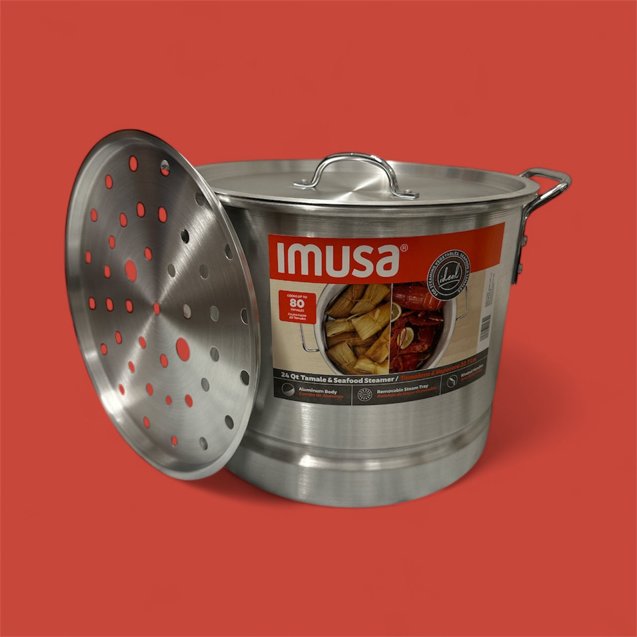 Imusa - Aluminum Steamer, 24 qrt