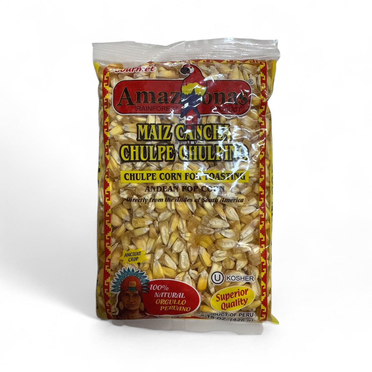 Amazonas - Maiz Cancha Chulpe Chulpino, 15 oz, Single bag