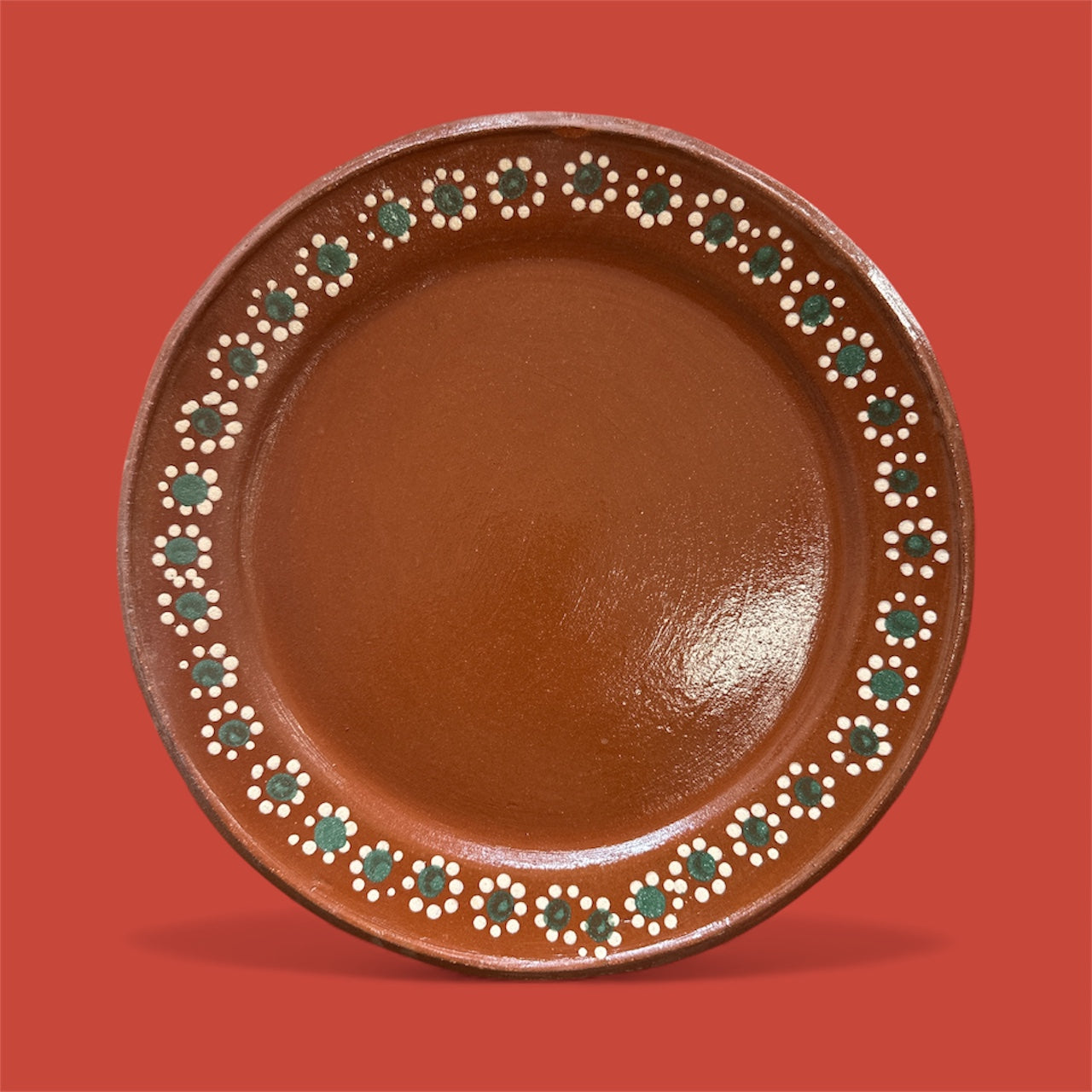 Folklore Mexicano- Plato Hondo Redondo 10.5”