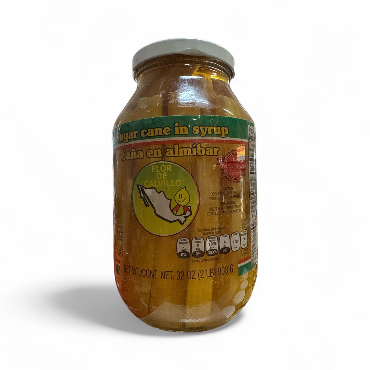 Flor de Calvillo, Cana en Almíbar, 32 oz, Single Jar