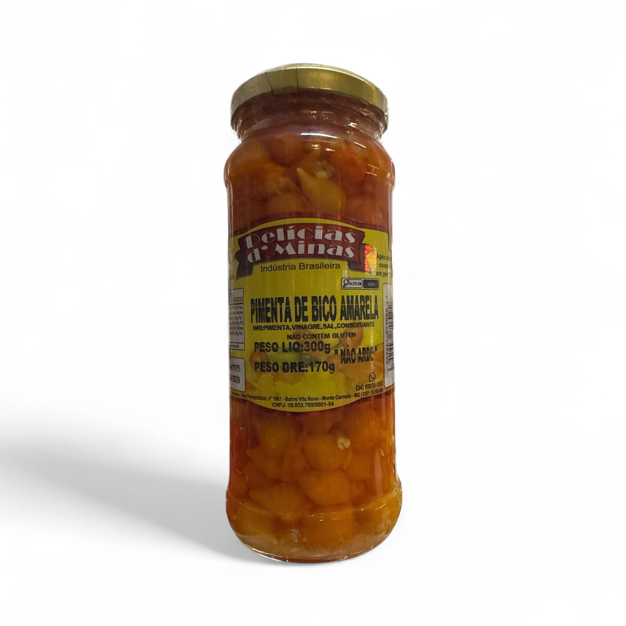 D. D’Minas - Pimenta de Bico Amarela, 170grs, Bottle