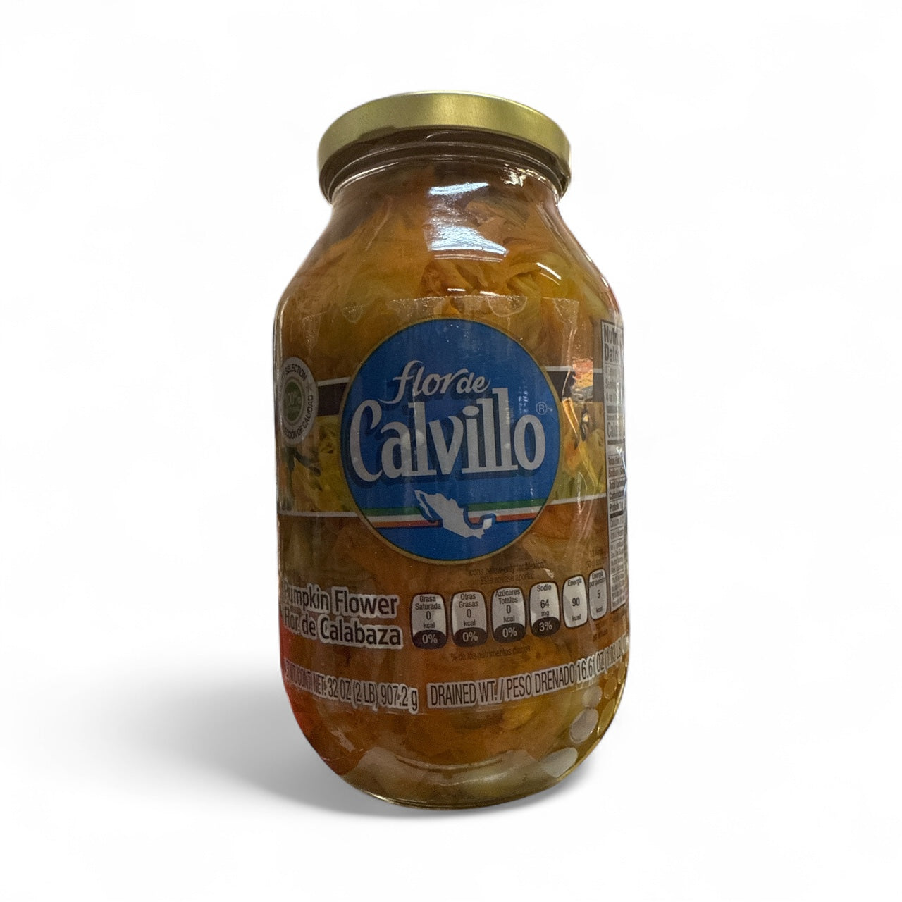 Flor de Calvillo, Flor de Calabaza, 32 oz, Single Jar