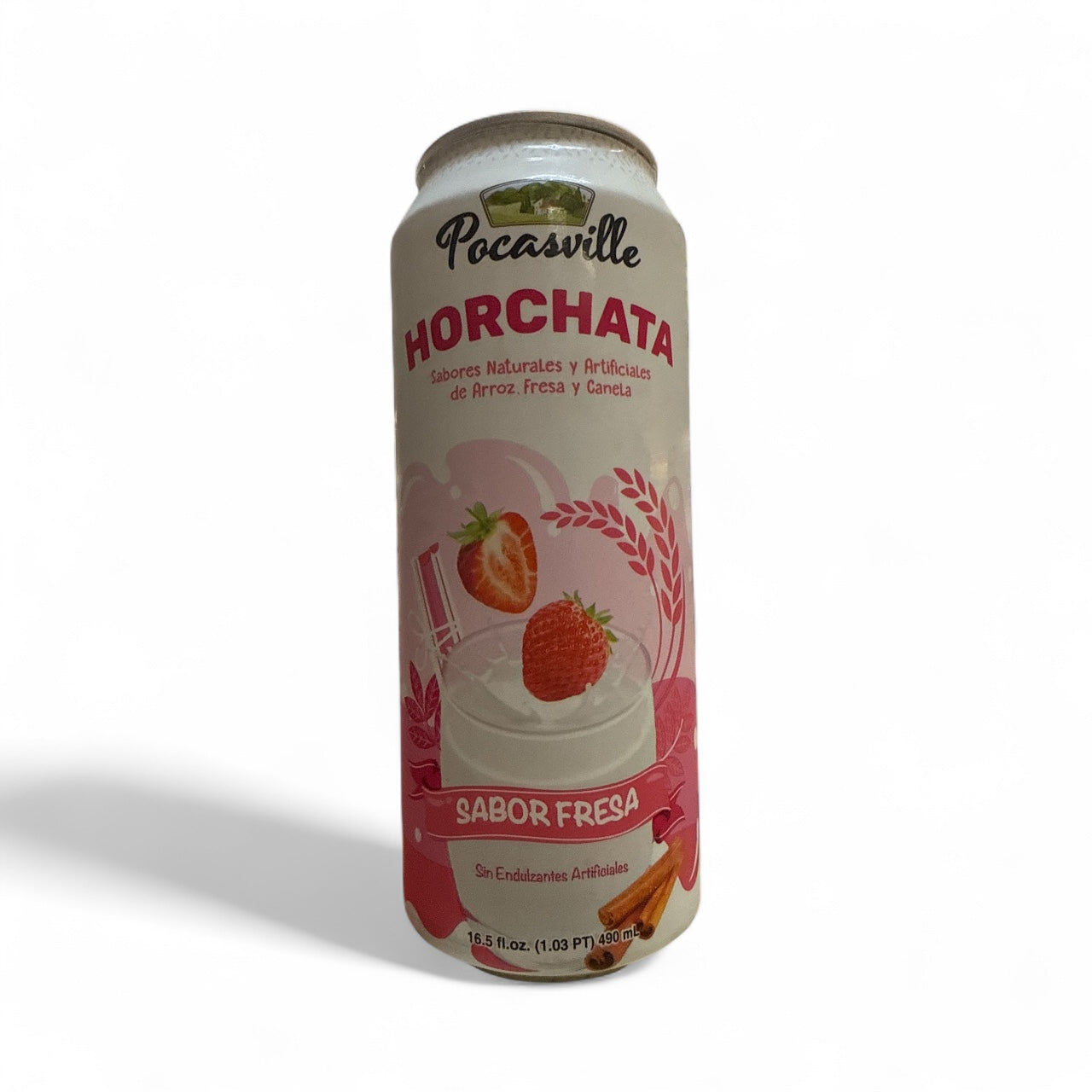 Pocasville - Horchata Strawberry, Can, 16.5 oz