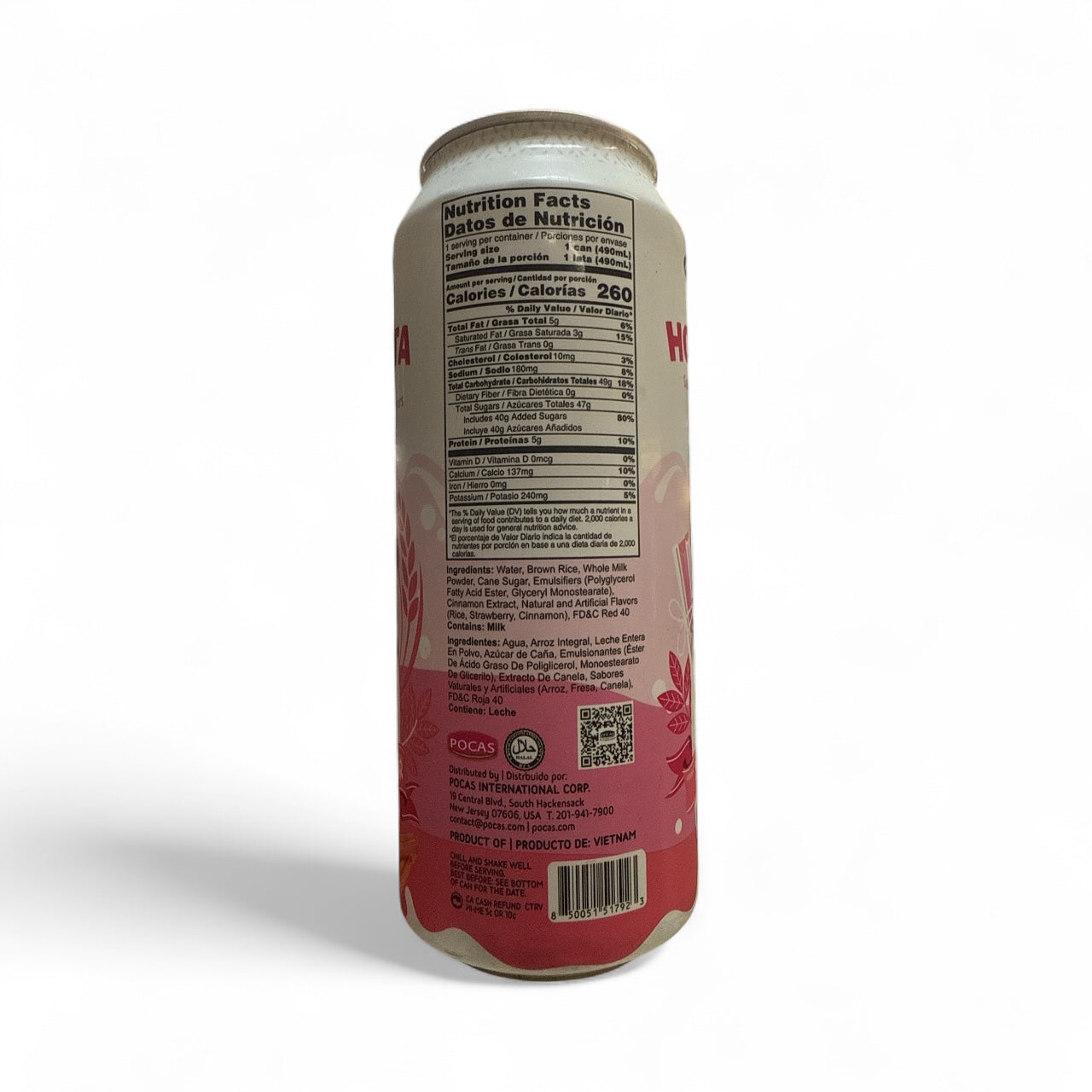 Pocasville - Horchata Strawberry, Can, 16.5 oz