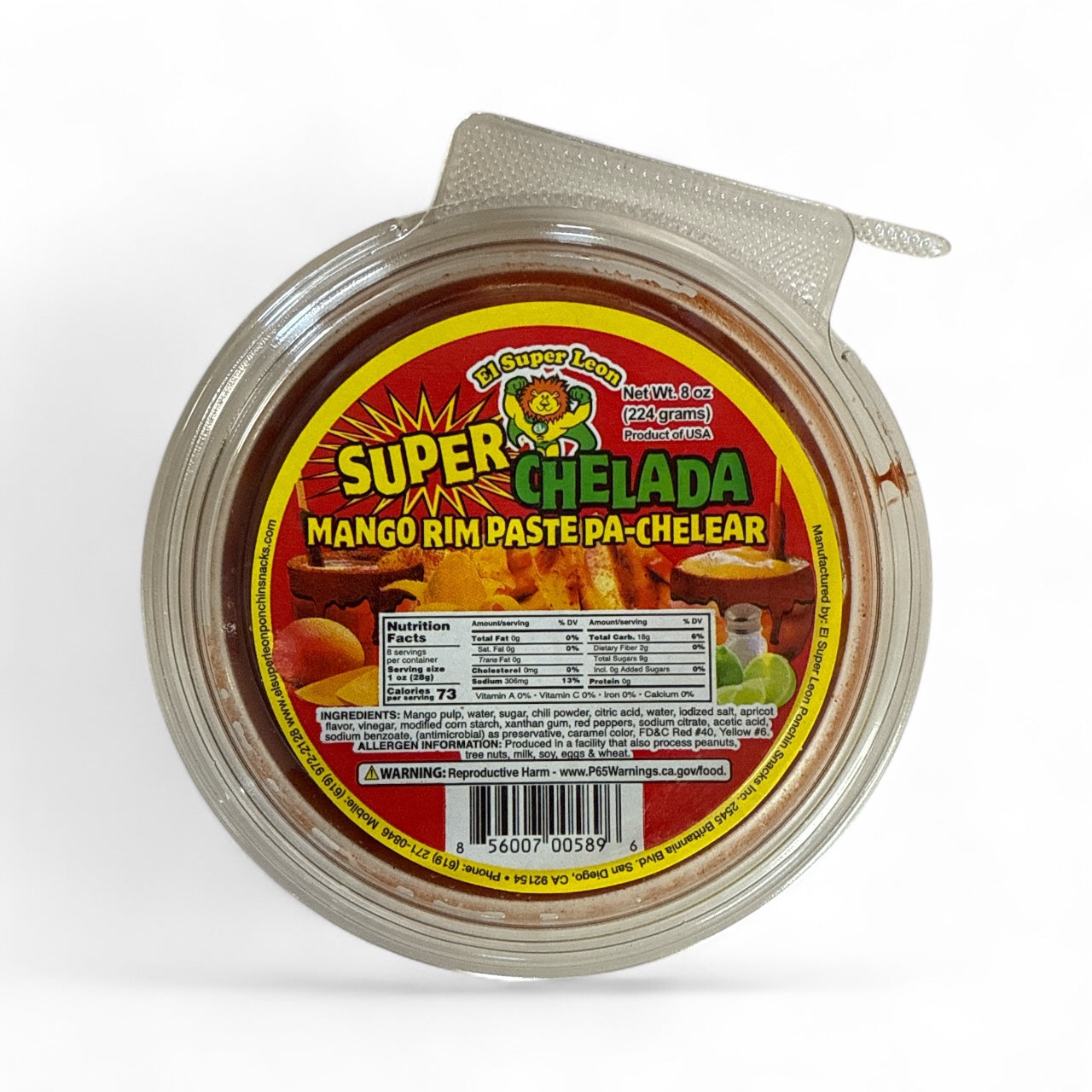 El Super Leon - Super Chelada de Mango Rim Dip, 8 oz