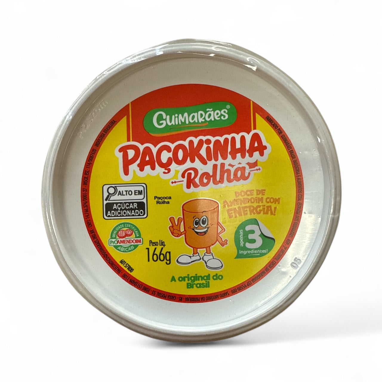 Guimarães - Paçoca Rolha Pote, 166gr
