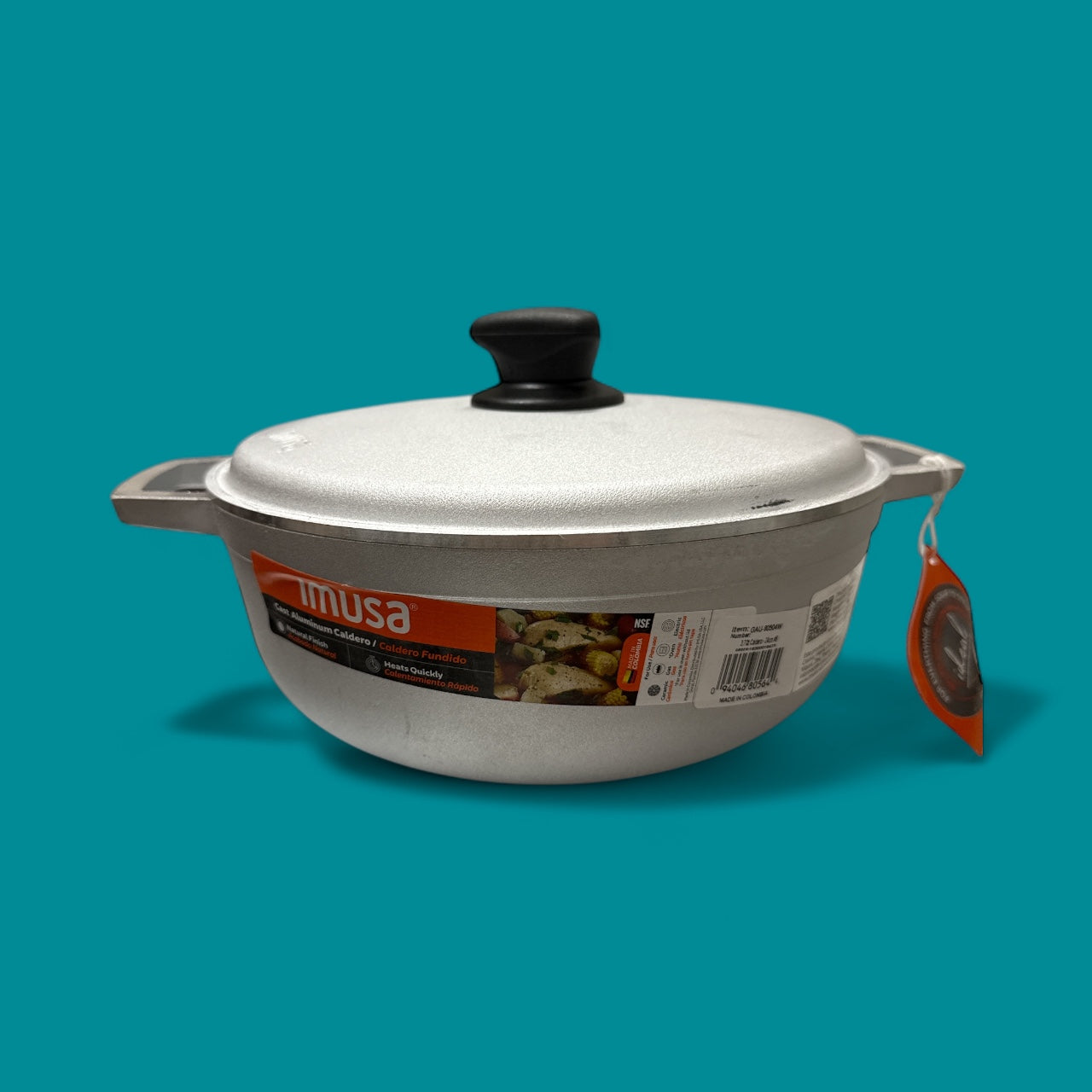 Imusa - Aluminum Caldero #5, 3.7 qrt, Single piece