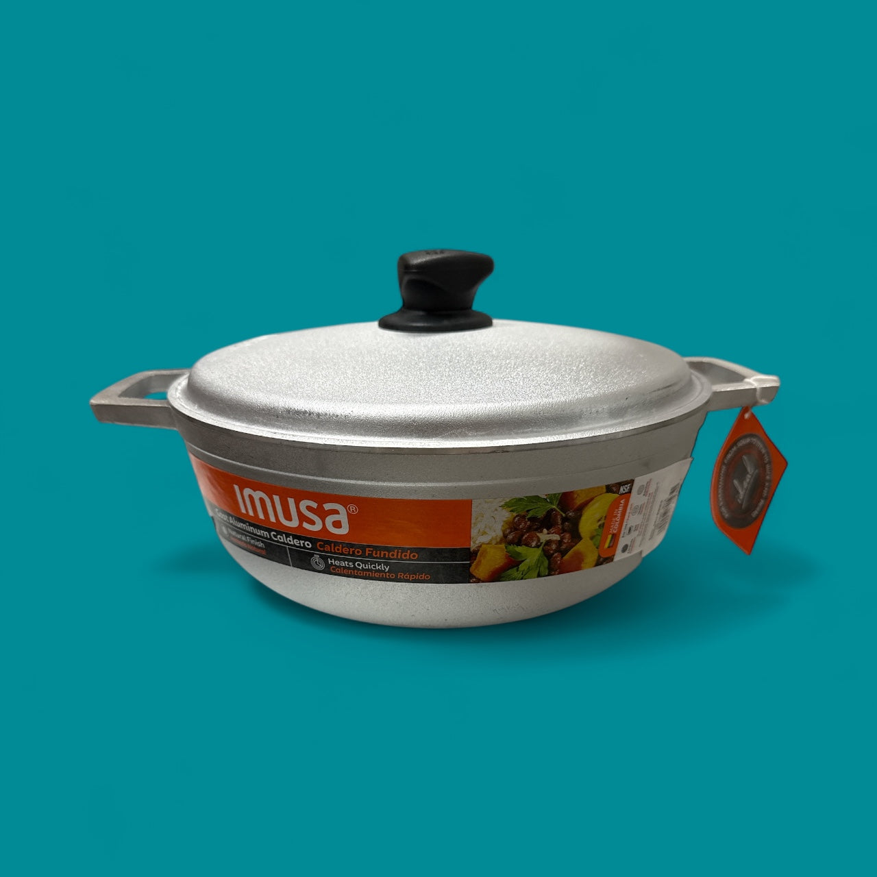 Imusa - Aluminum Caldero #7, 4.8 qrt, Single piece