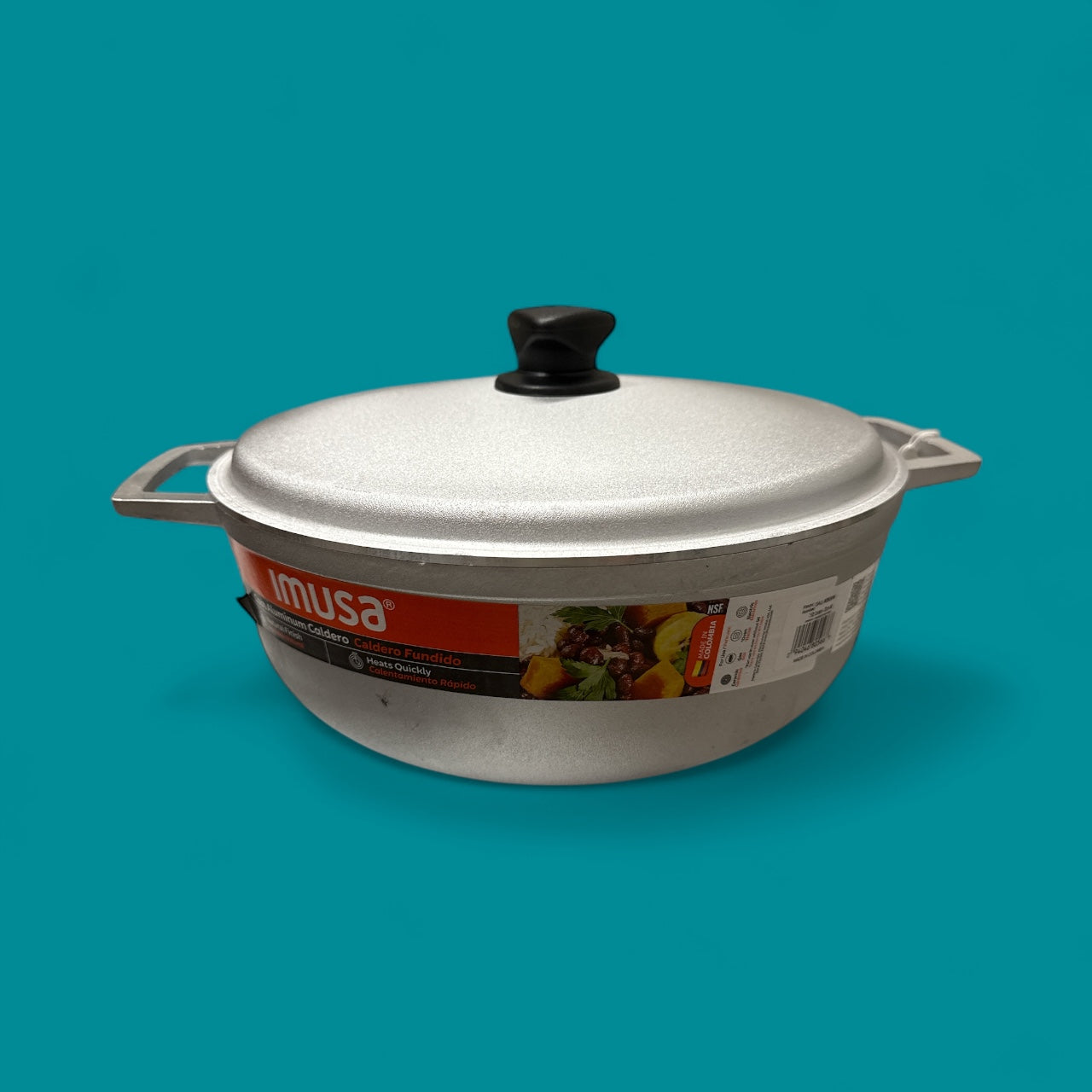 Imusa - Aluminum Caldero #9, 7.5 qrt, Single piece