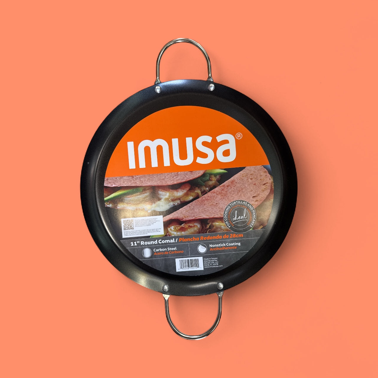 Imusa - 11.5" Comal Round N/S-Carbon Steel, Single Piece