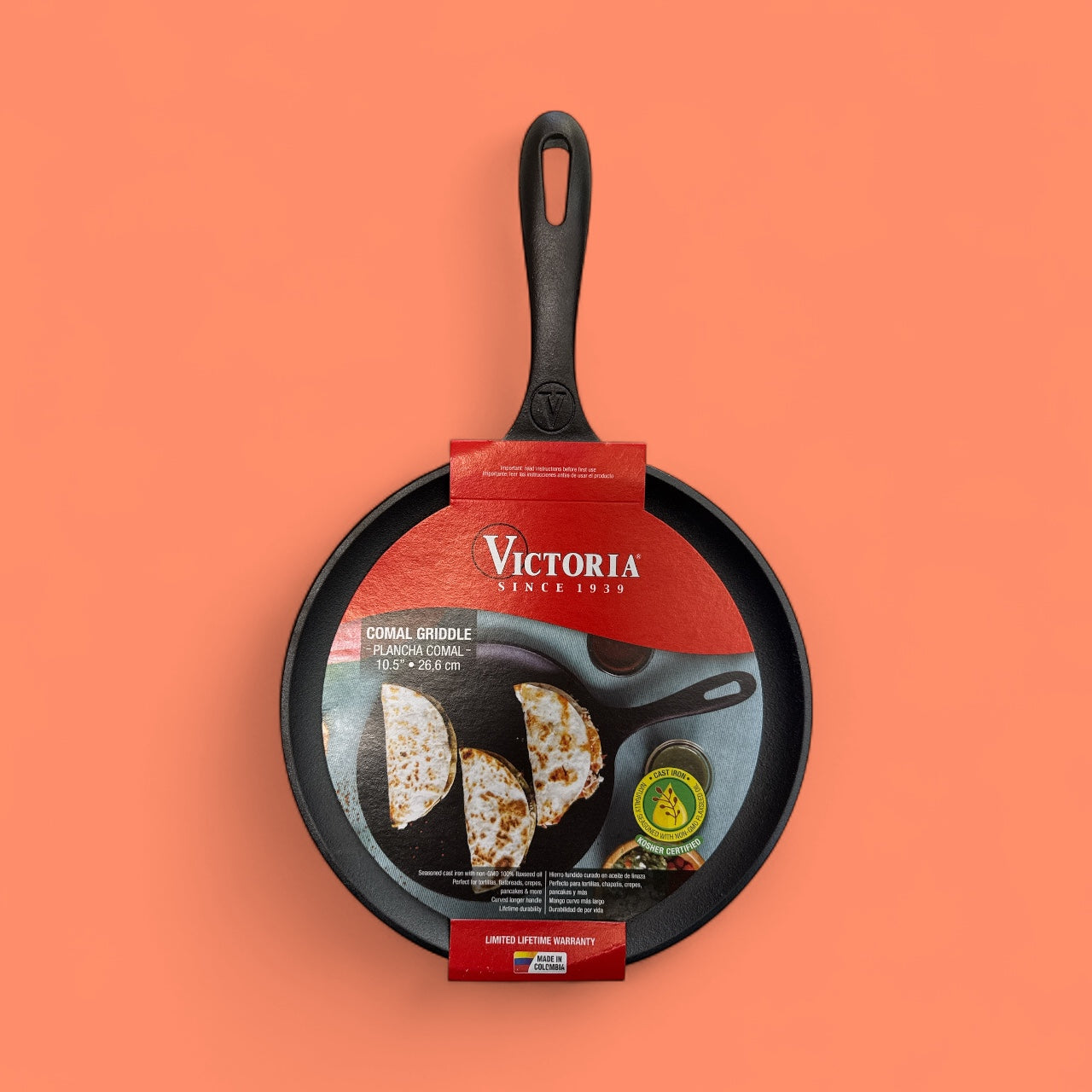 Victoria Comal Griddle 10.5"