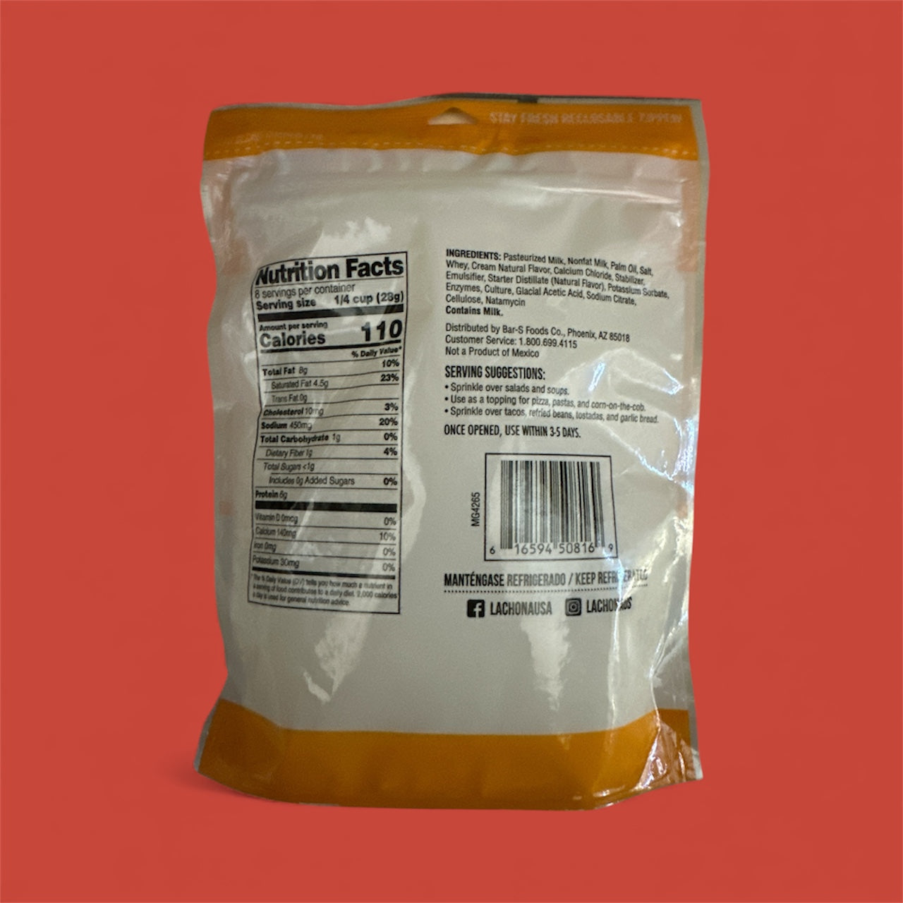 La Chona - Cotija Polvo, 8 oz