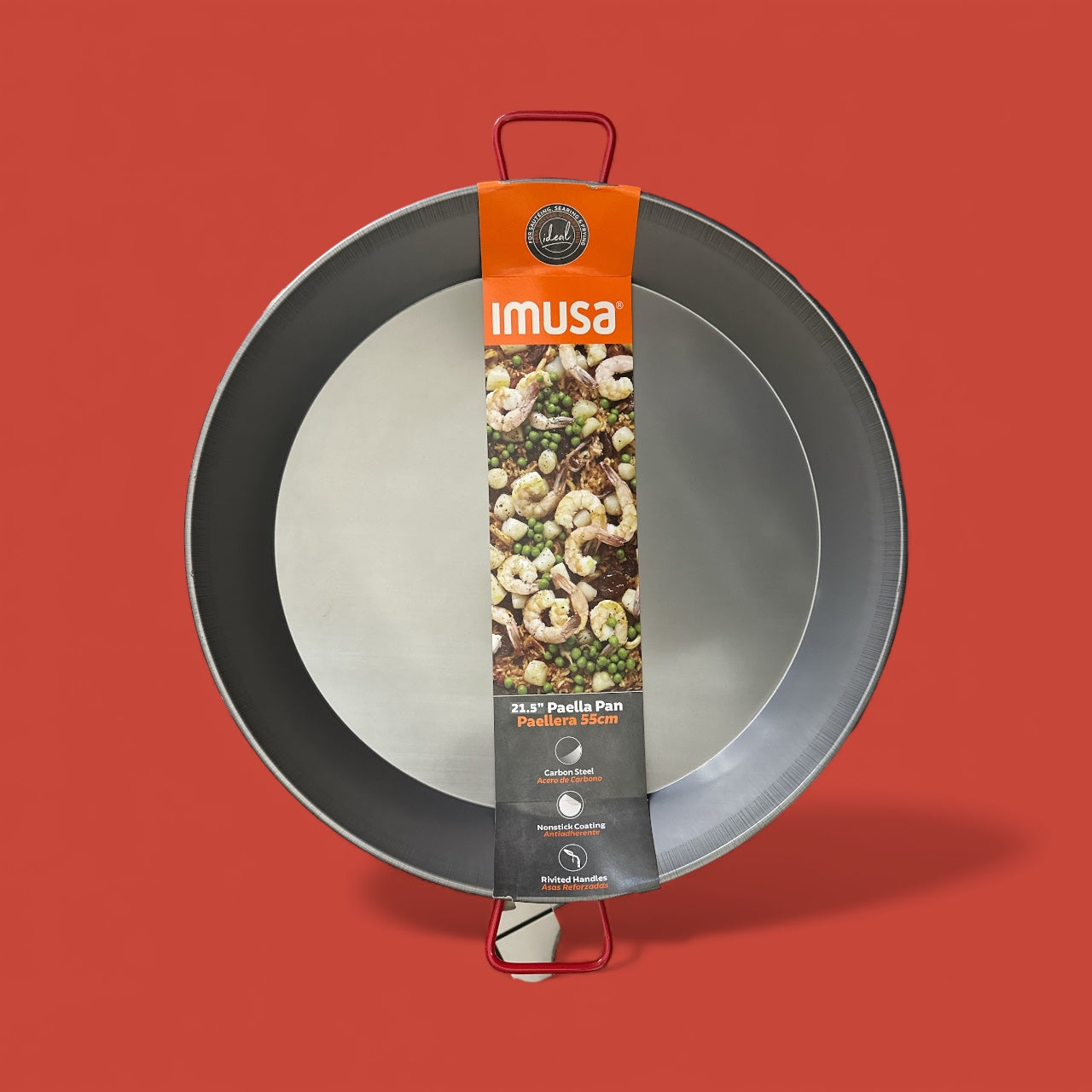 Imusa - 22.5" Paella W/Red Handle