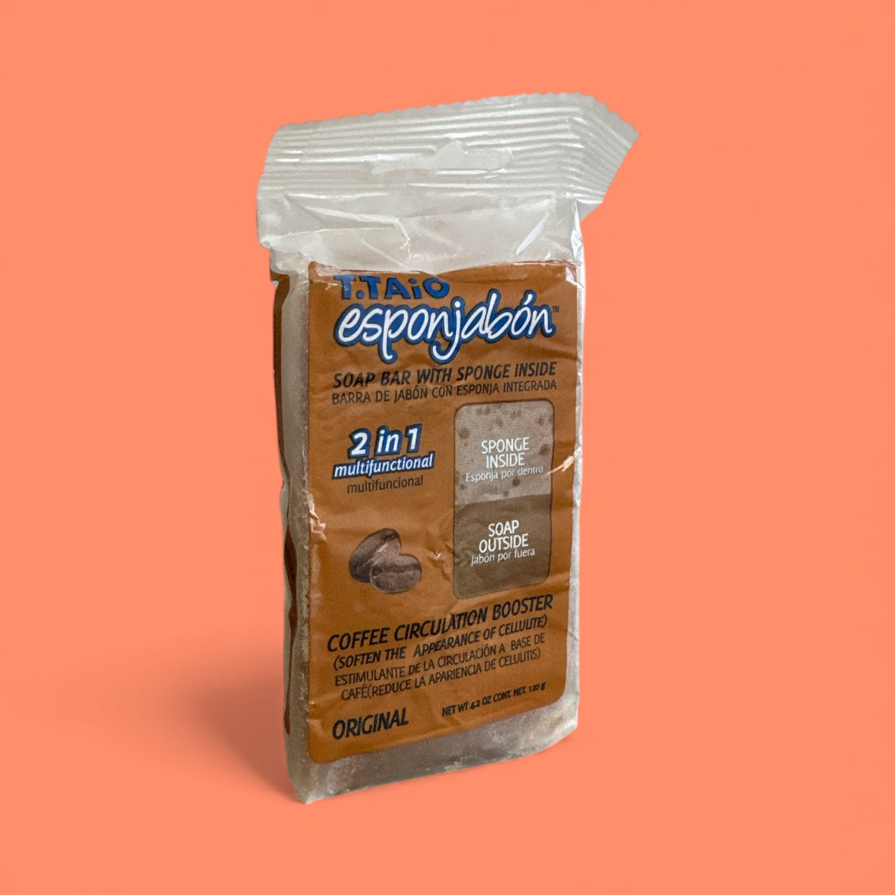 Esponjabon- Coffee Anti Cellulite Effect Bar Soap, 4.2  oz