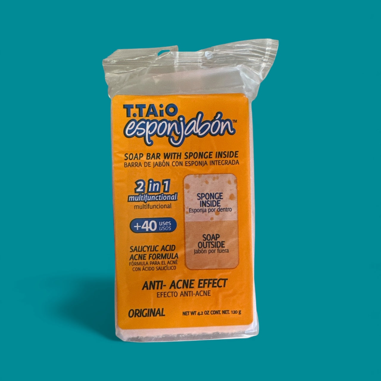 Esponjabon- Oil Free Anti Acne Bar Soap, 4.2  oz