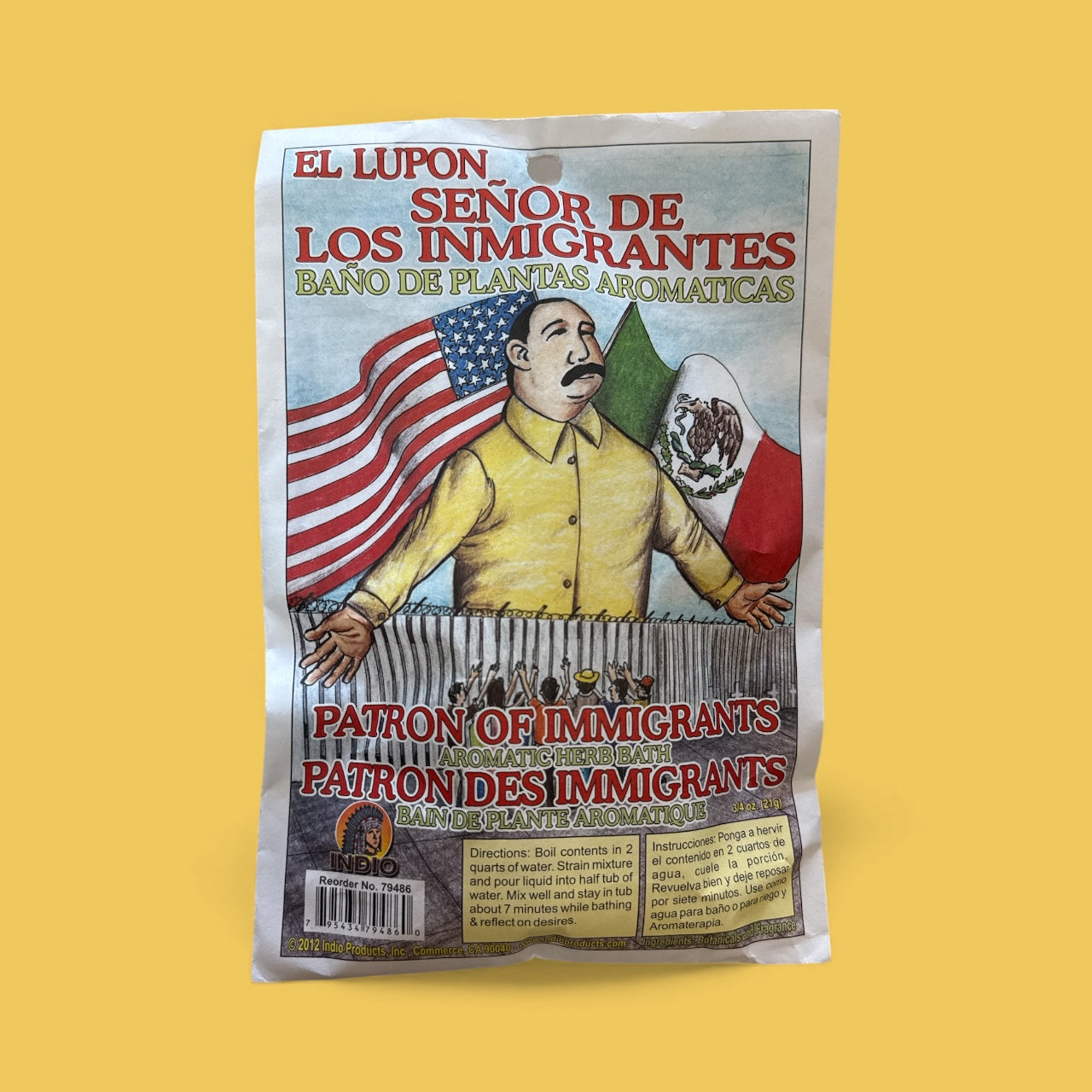 Indio- El Lupon- senor de Los inmigrantes baño (3/4 oz)