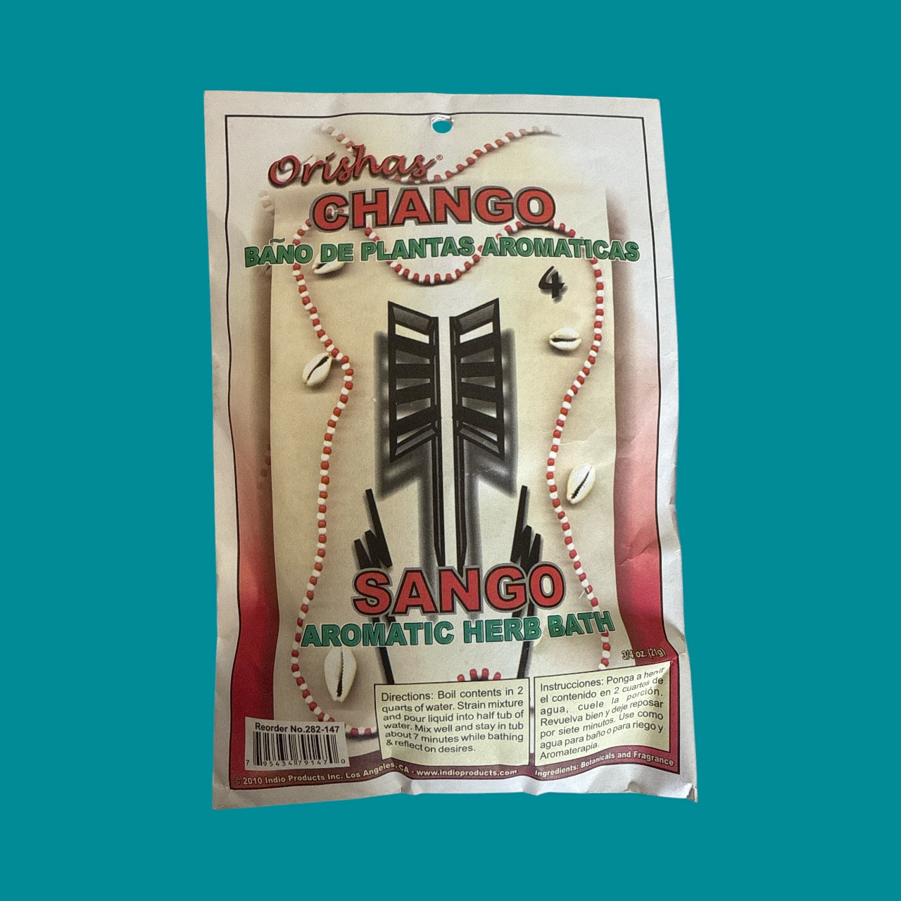 Indio - Orishas Chango baño, 0.75 oz, Single pack