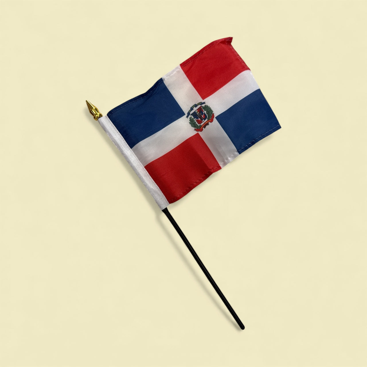 Flag w/stick -Dominican Republic, 4x6 inch