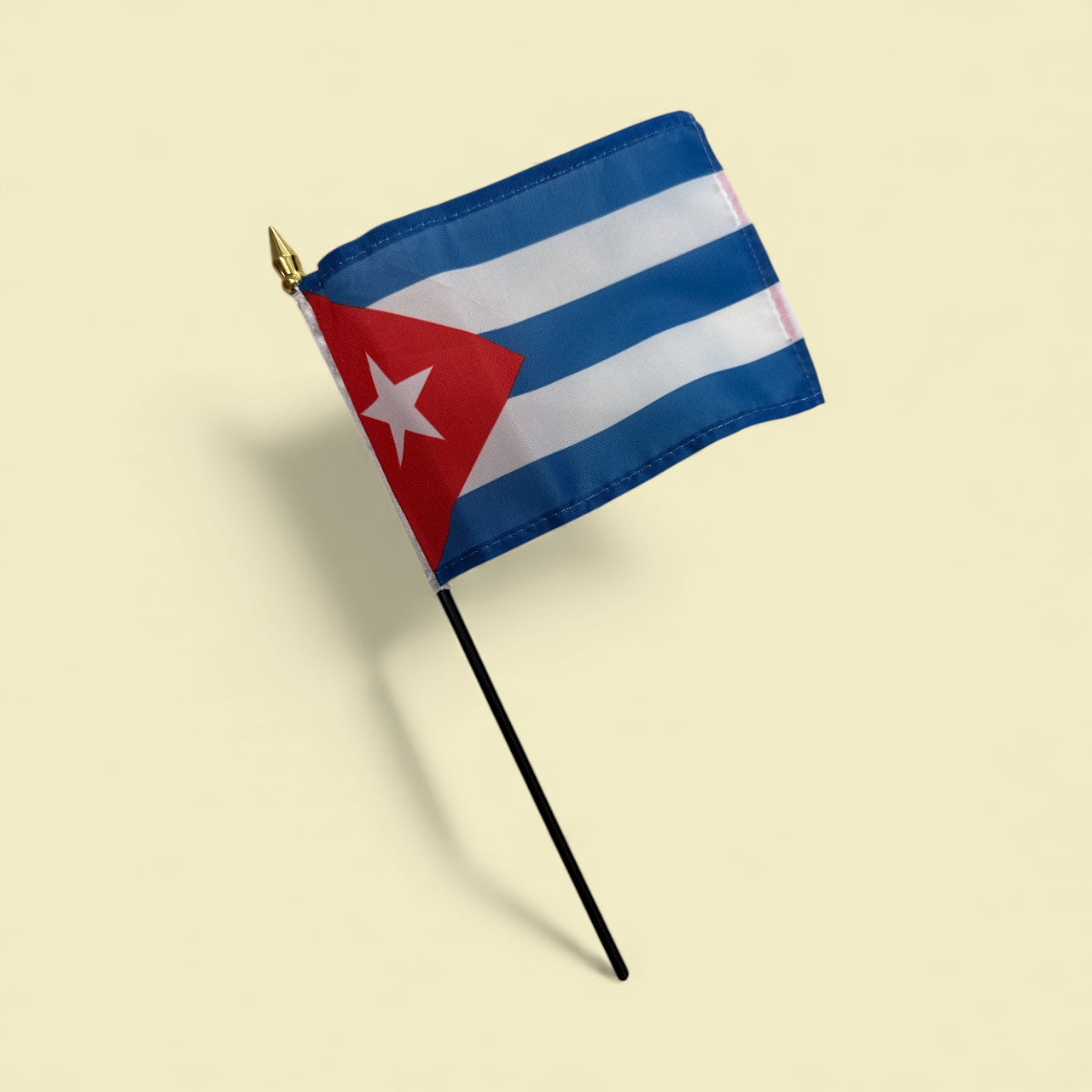 Flag w/stick - Cuba, 4x6 inch