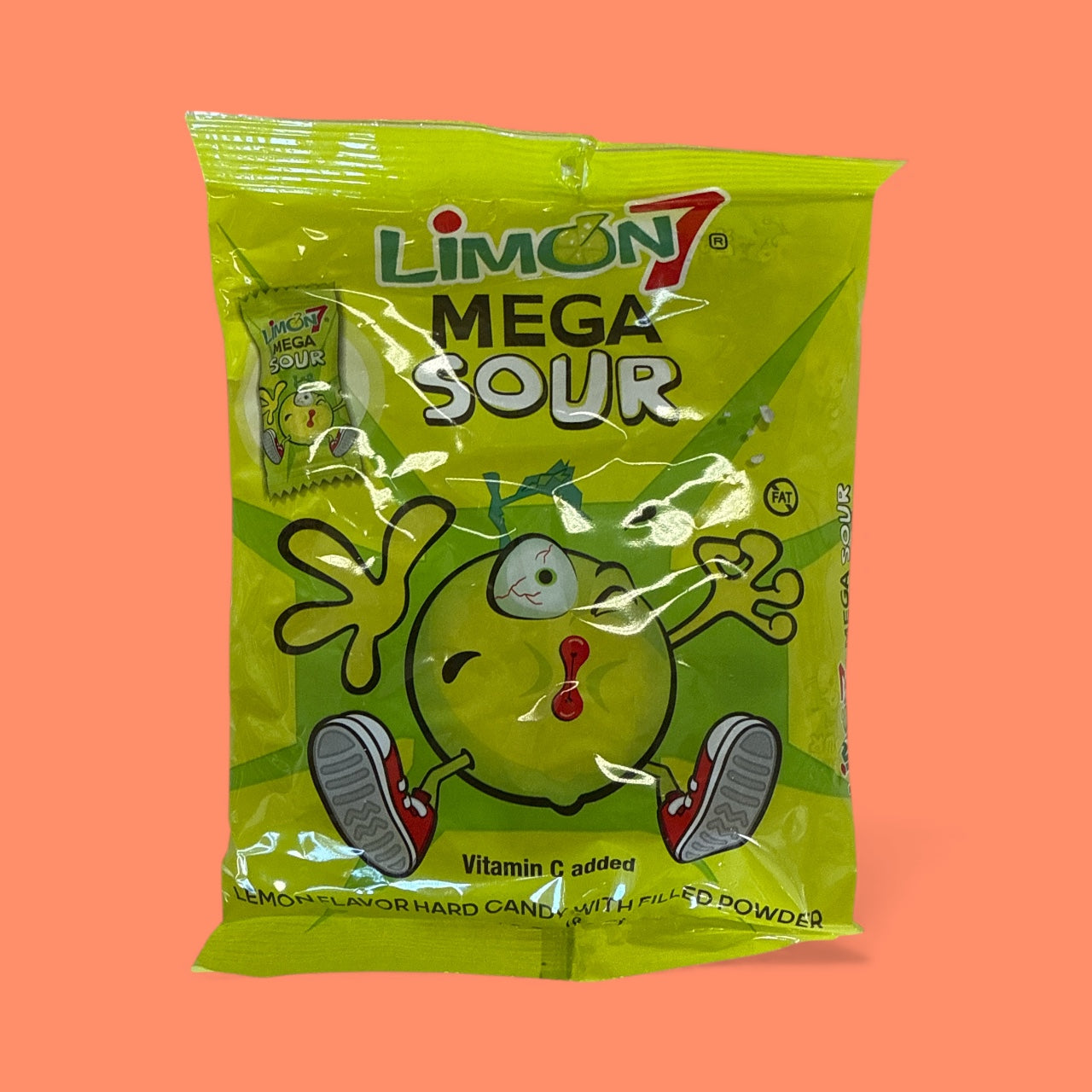 Anahuac Limon 7 Mega Sour Hard Candy, 84 grs