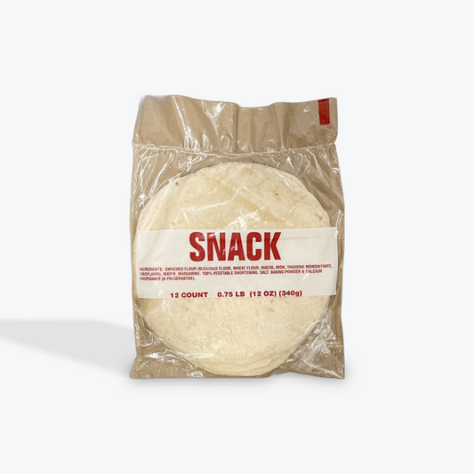 Flour tortillas snack