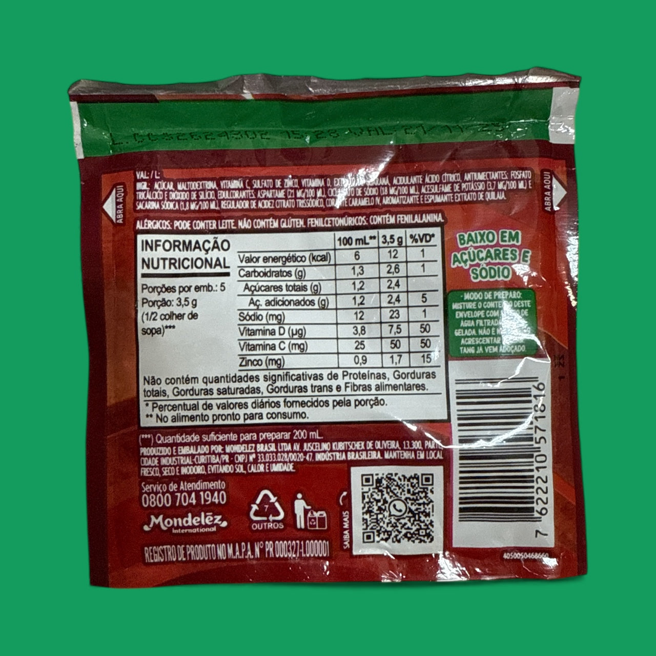 Tang - Guarana Flavor Drink Mix, 25 grs, Single Pack