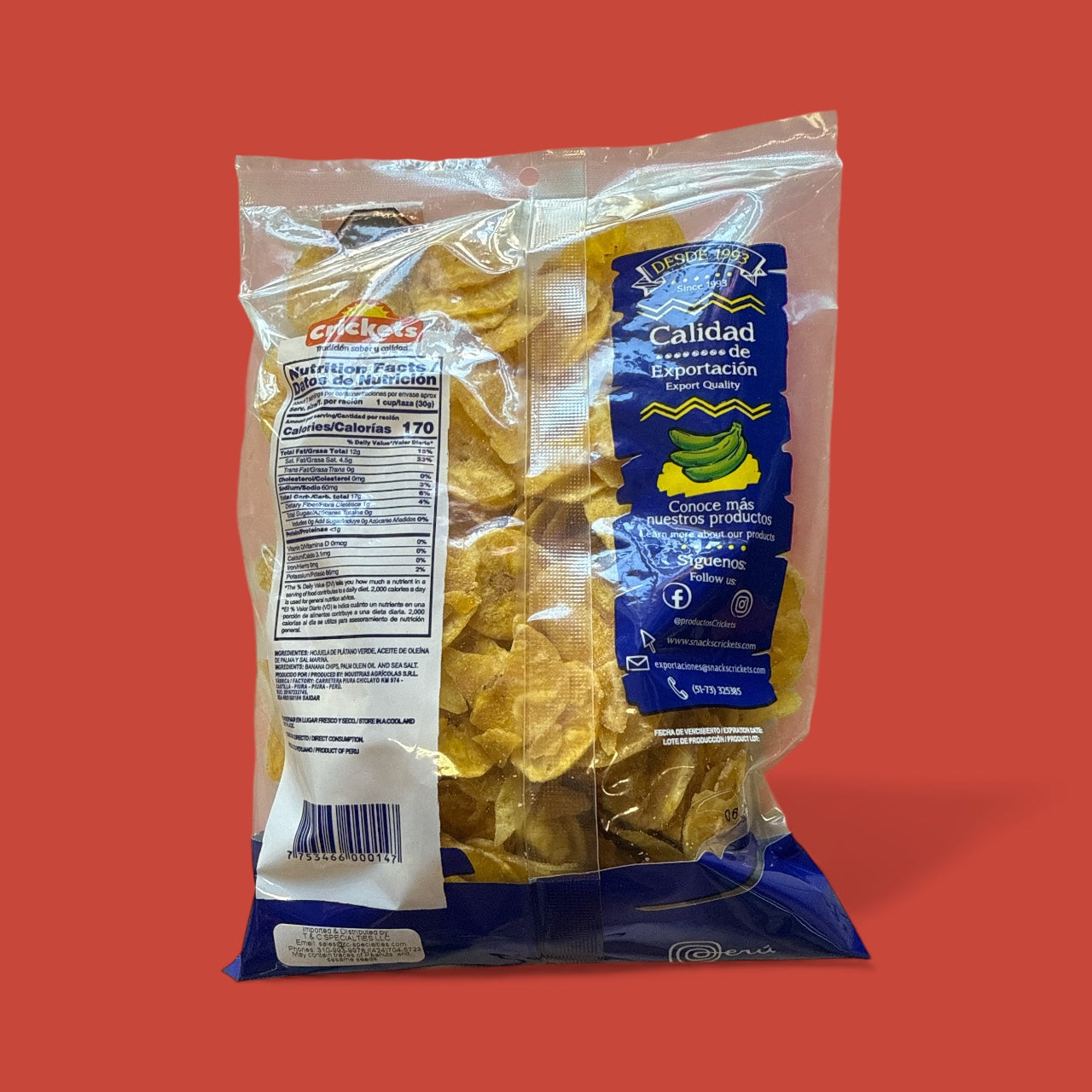 Cricket- Plantain Chips/ Chifles, 200 g