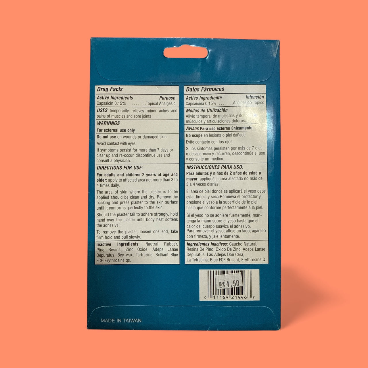 Parche Poroso- guadalupano de capsico