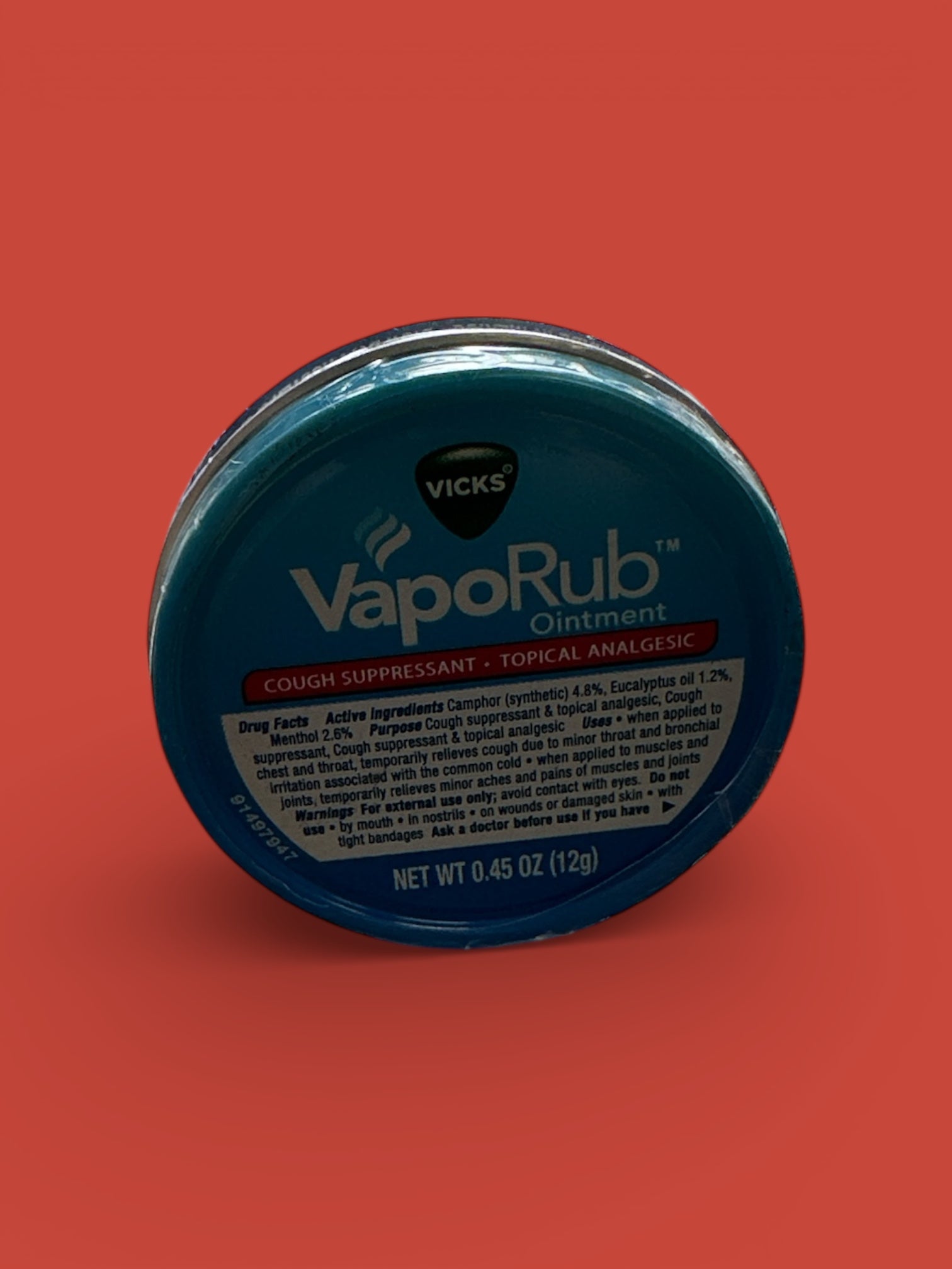 Vick's - Vaporub, 0.45 oz, Single Tin