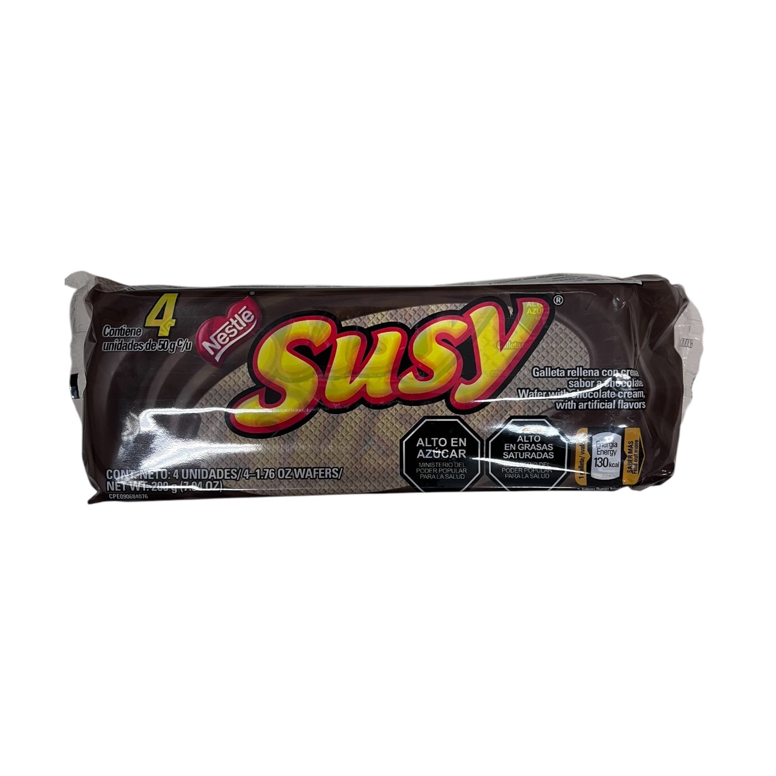 Nestle - Susy Rellena de chocolate, 200 gr, Pack w/4