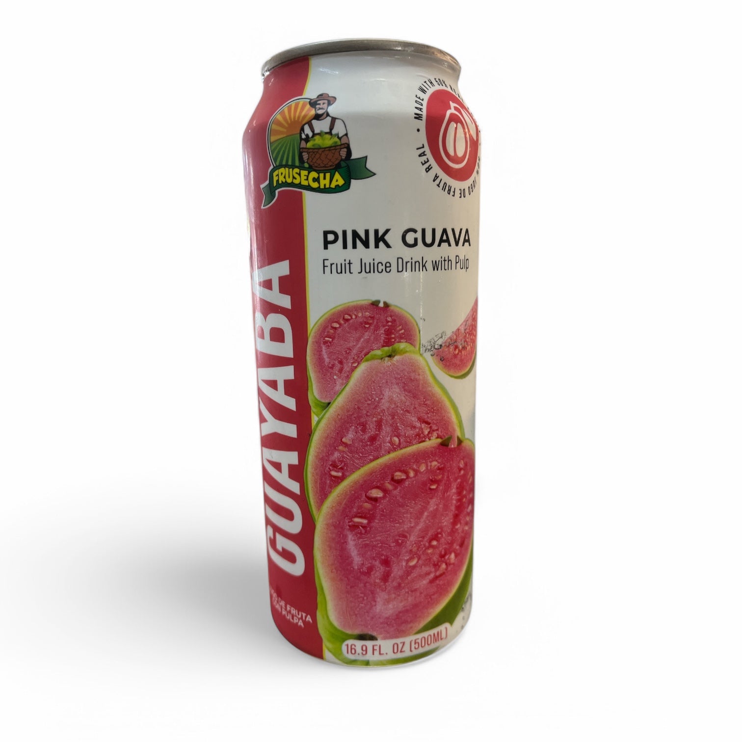 Frusecha- Jugo de Guayaba con Pulpa, 16.9 oz, Can