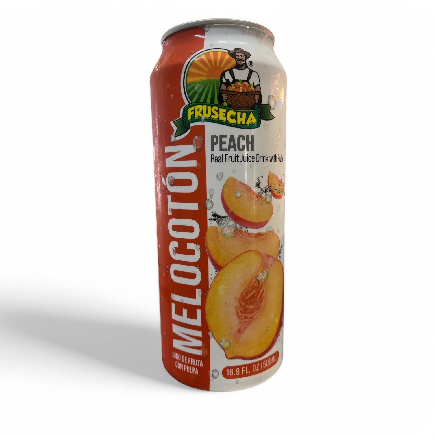 Frusecha- Jugo de Melocoton con Pulpa, 16.9 oz, Can