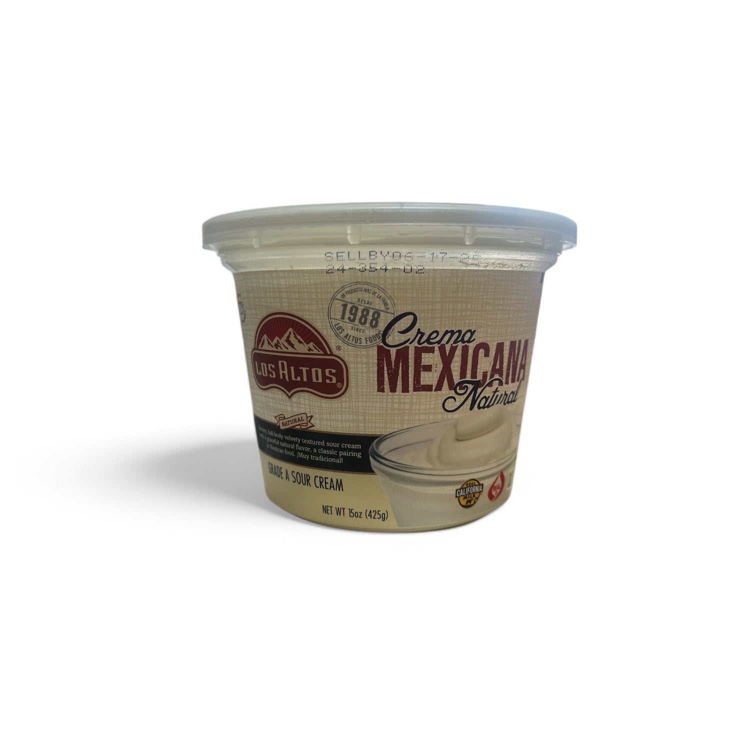 Los Altos - Crema Mexicana, 15 oz, Single piece