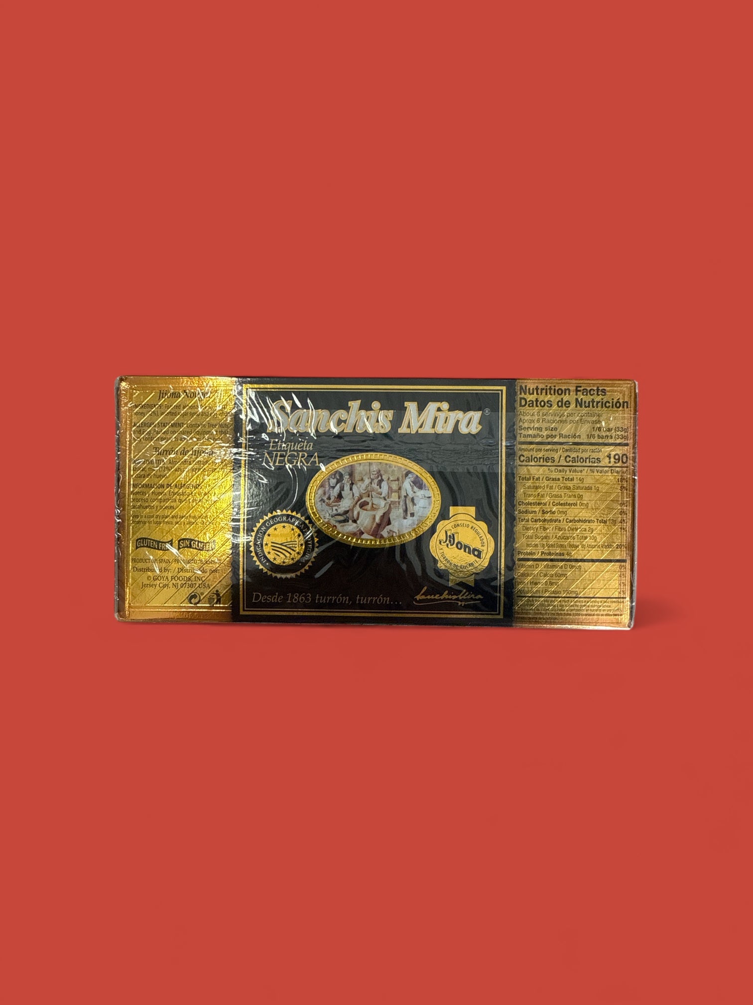 Sanchis Mira - Turron de jijona nougat, 7 oz