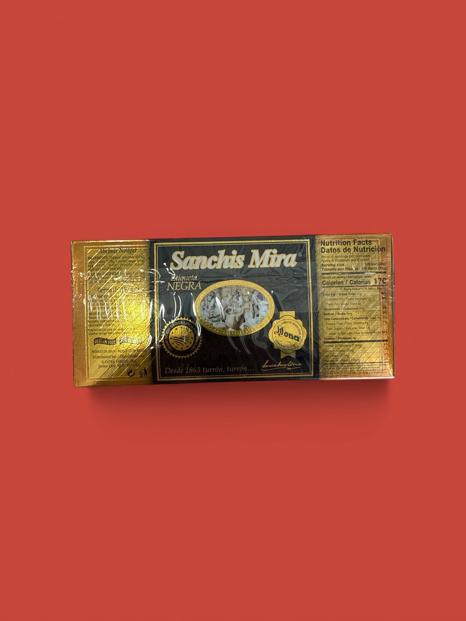Sanchis Mira - Turron de alicante nougat, 7 oz