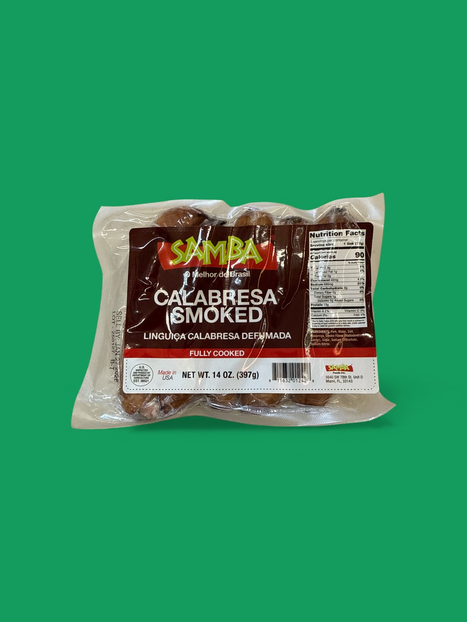 Samba - Linguica Calabresa, 1 lb
