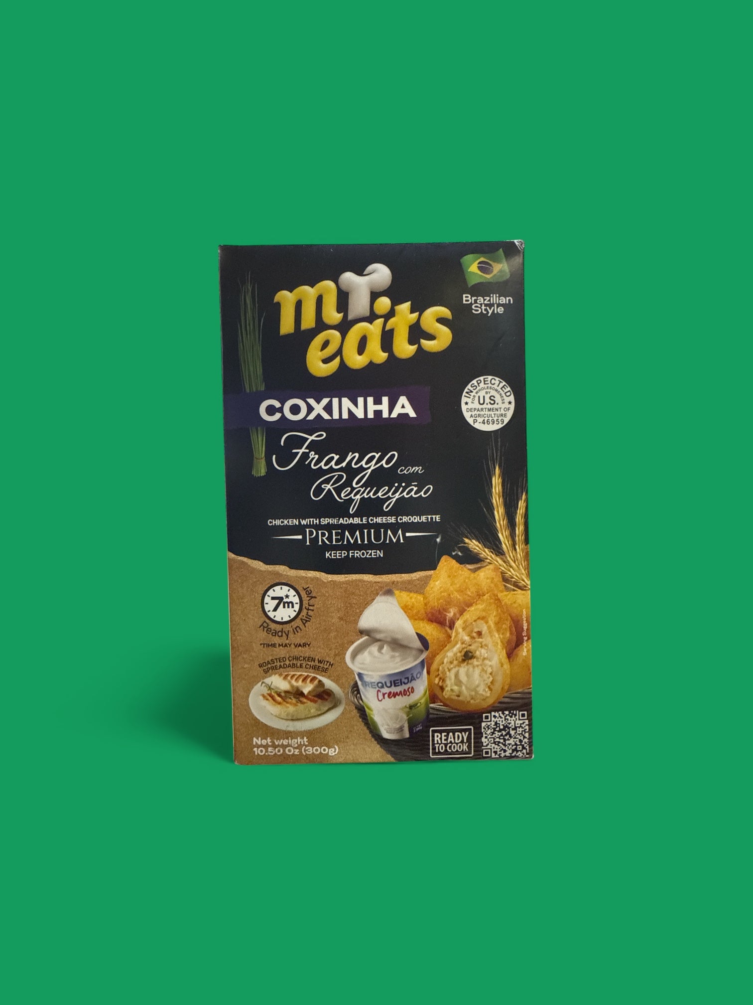 Mr. Eats - Coxinha Frango Requeijao, 300gr, Single Pack