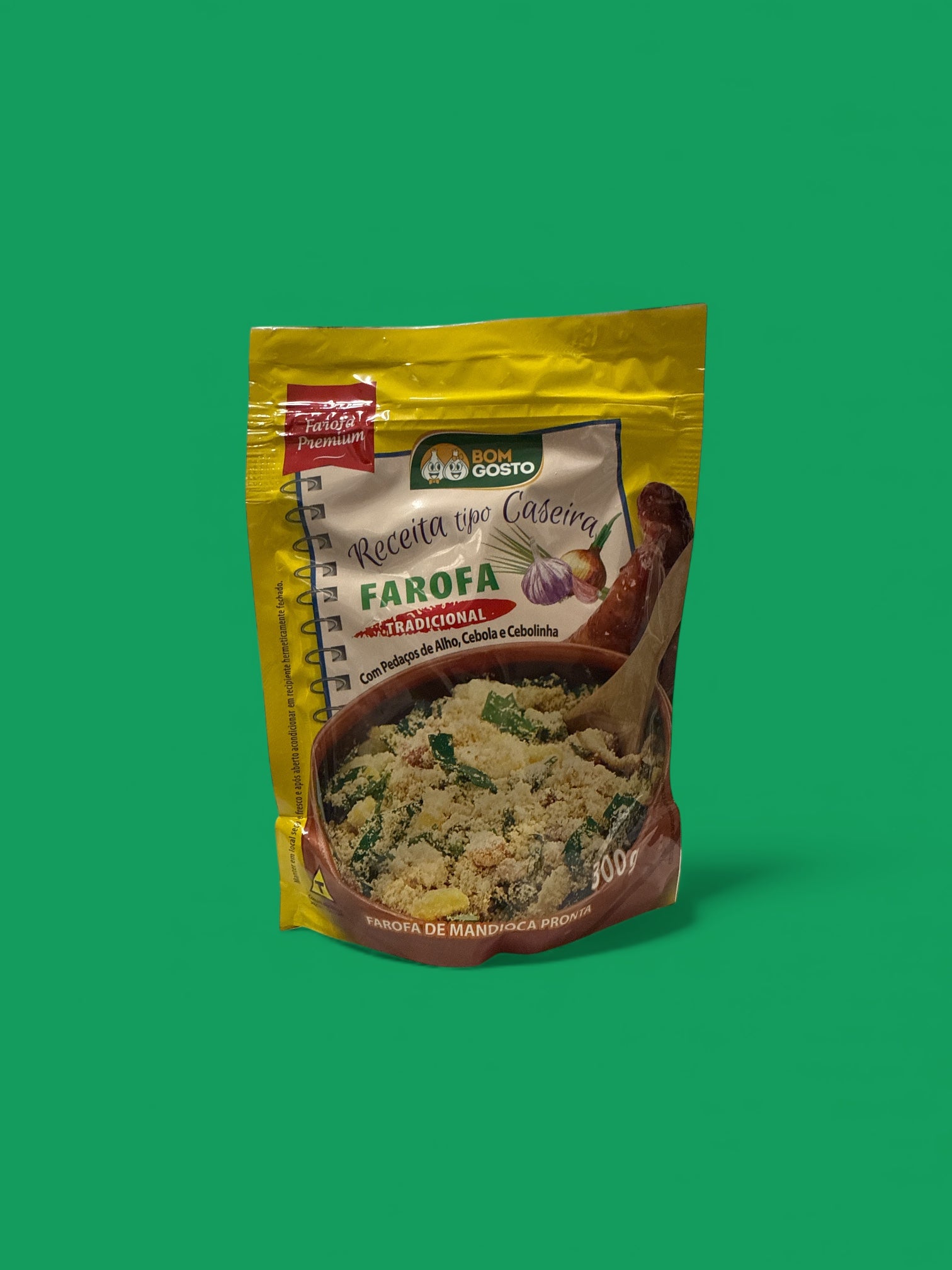 Bom Gosto - Farofa Mandioca Tradicional, 300 grs, single bag