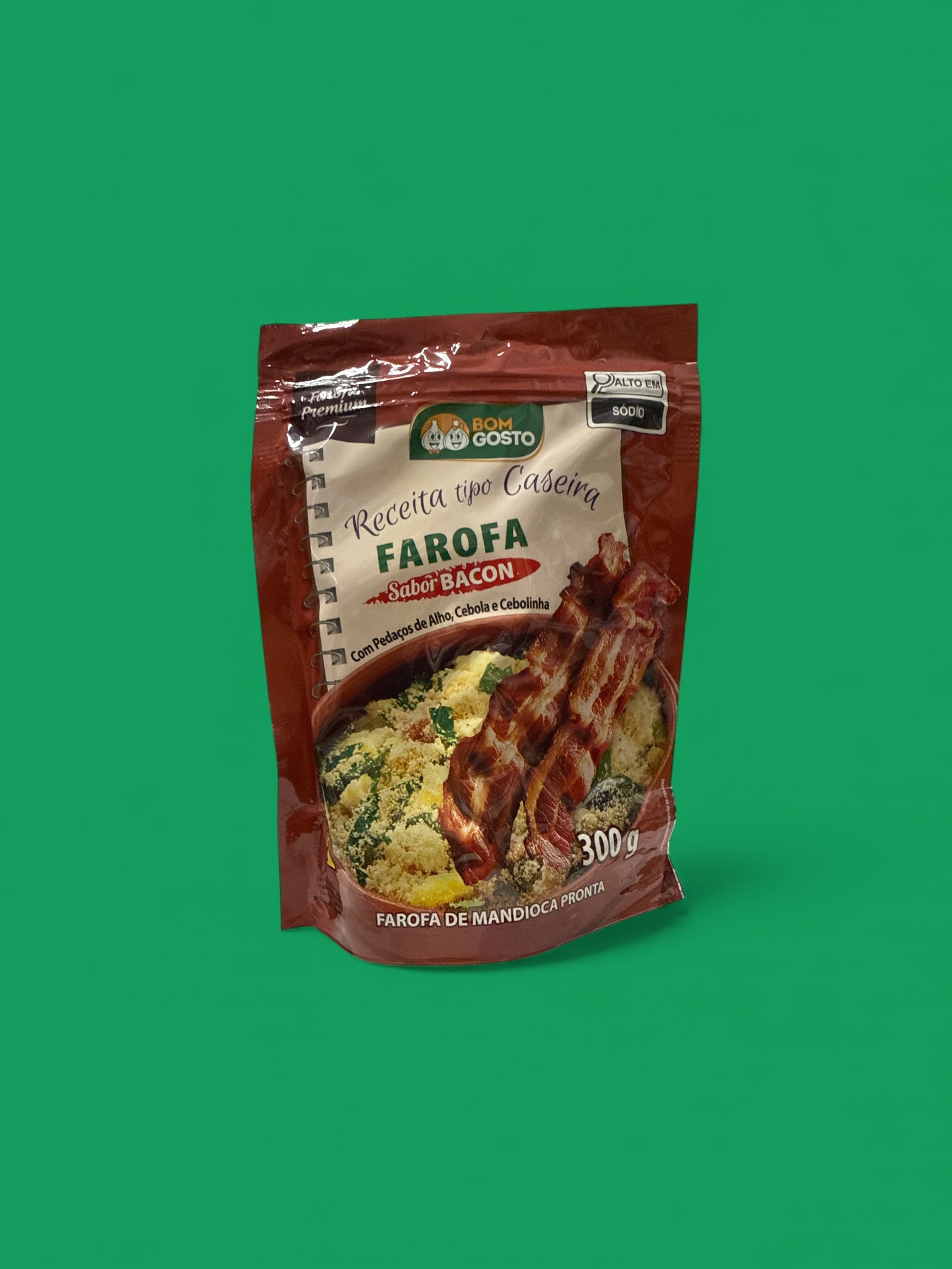 Bom Gosto - Farofa Bacon, 300 grs, single bag