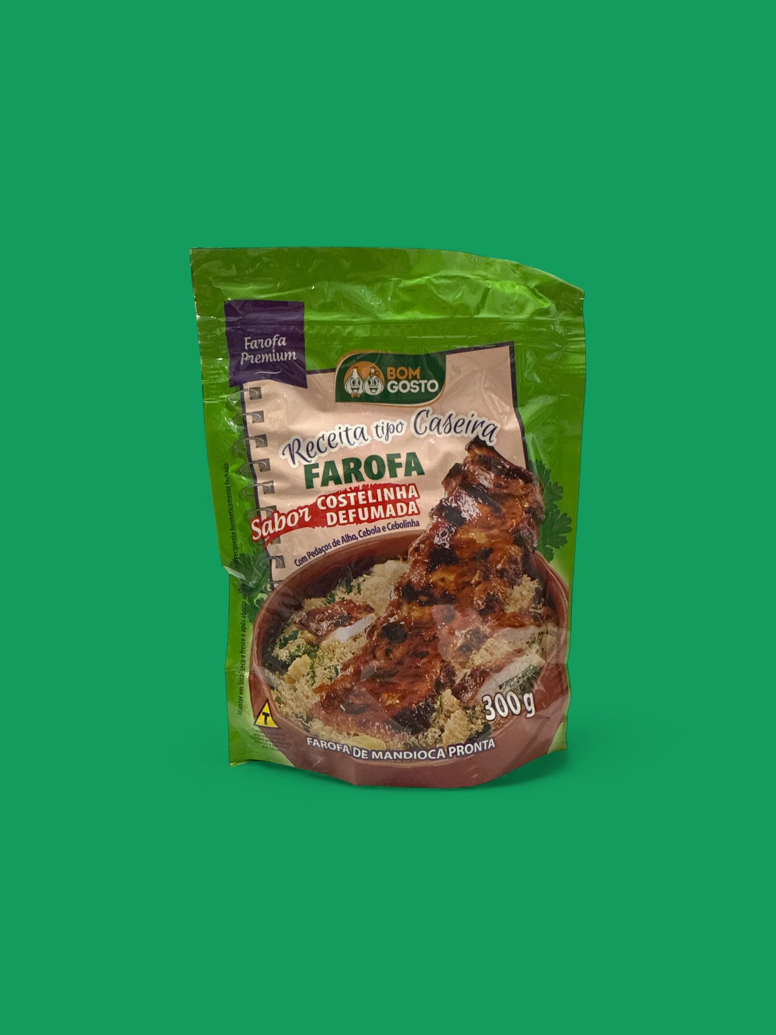 Bom Gosto - Farofa Costelinha, 300 grs, single bag