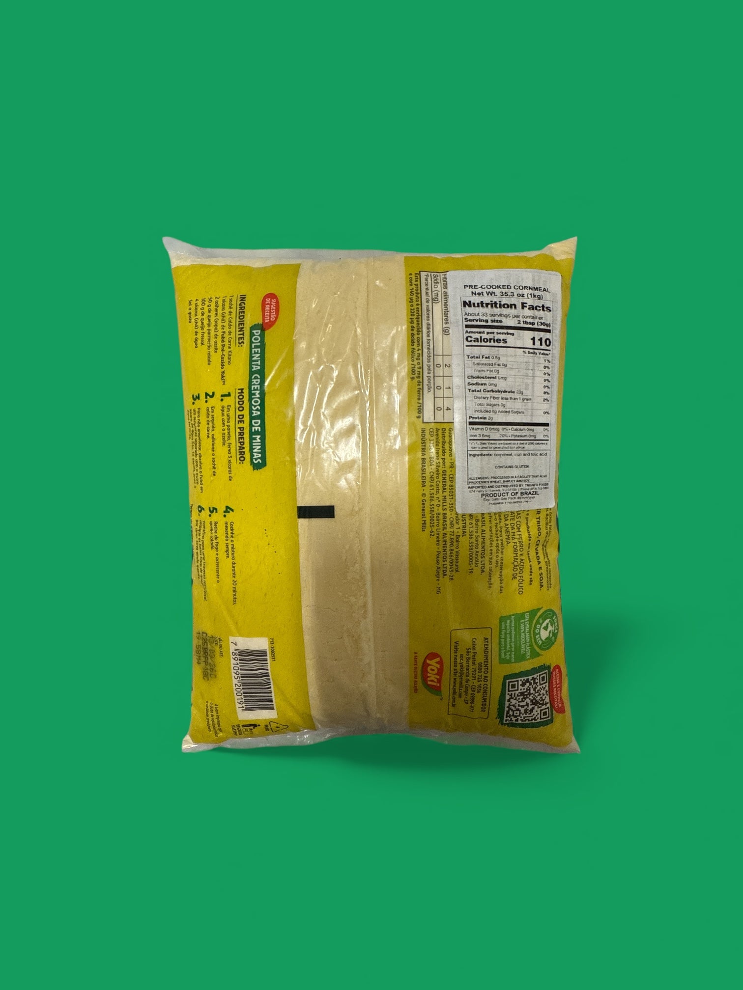 Yoki - Fuba Pre Cozido, 1 kg