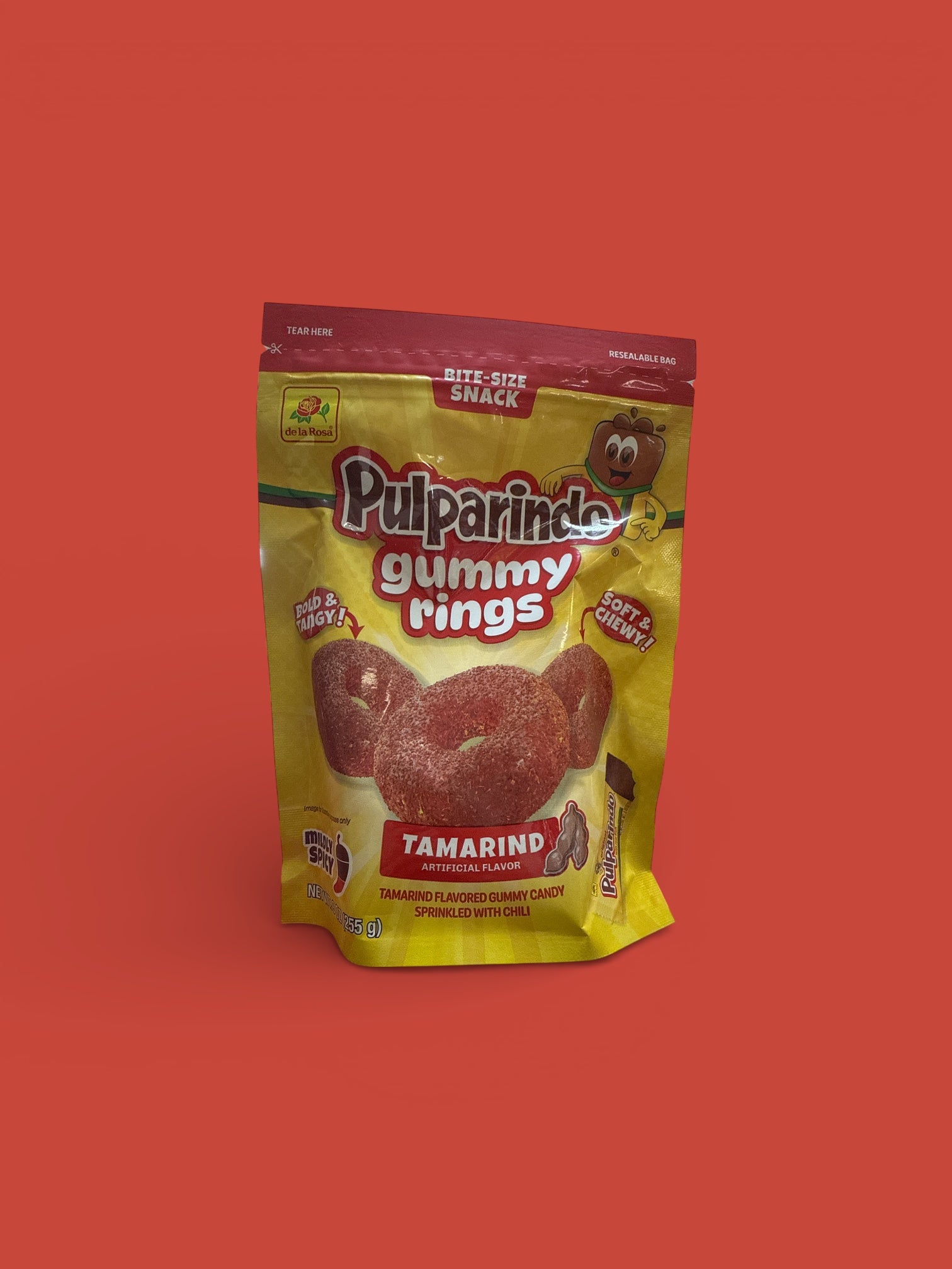 De la Rosa - Pulparindo Gummy Rings, Original, 9oz