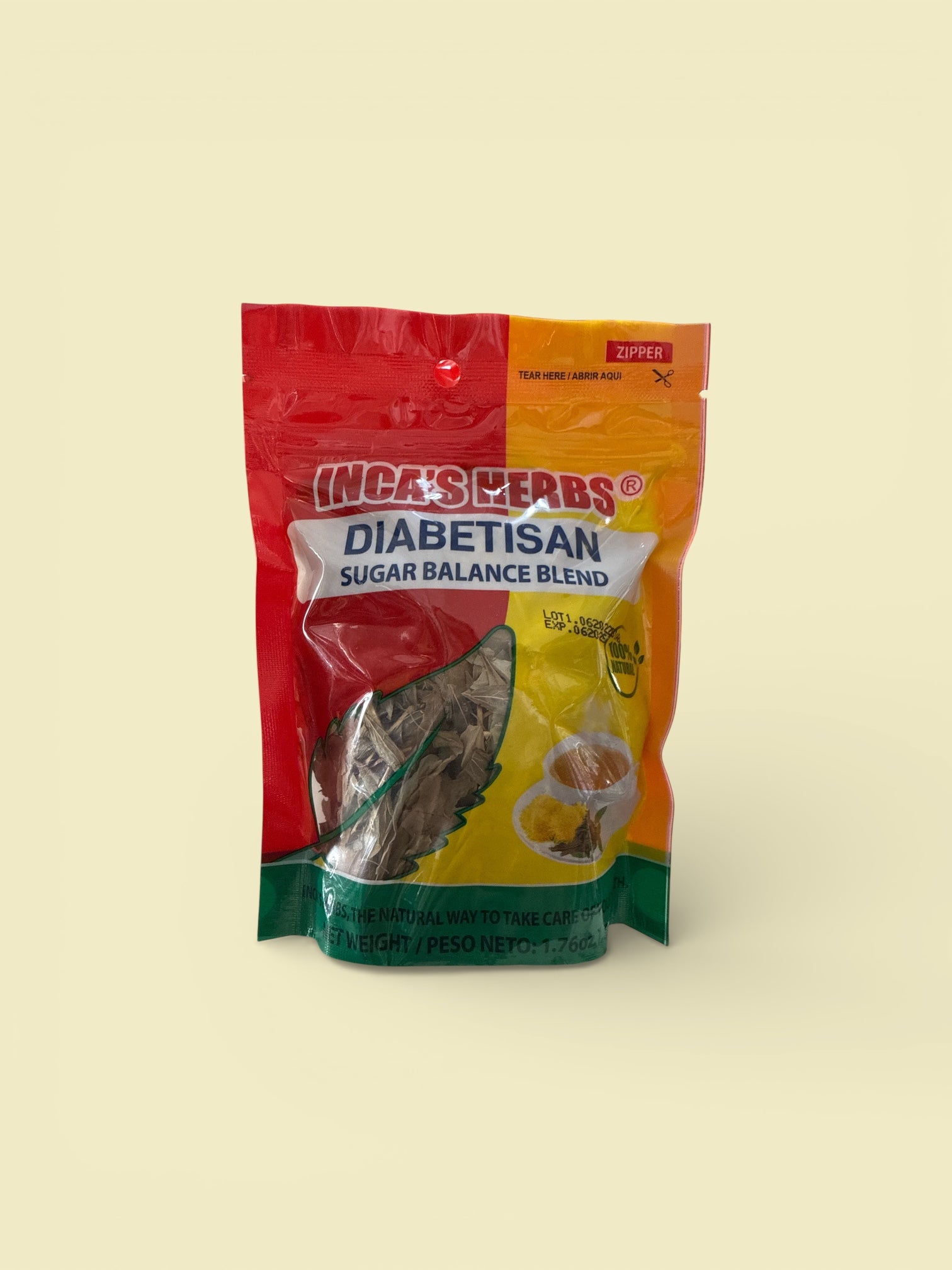 Incas Herbs - Te diabetisan, 1.23 oz, Box with 25