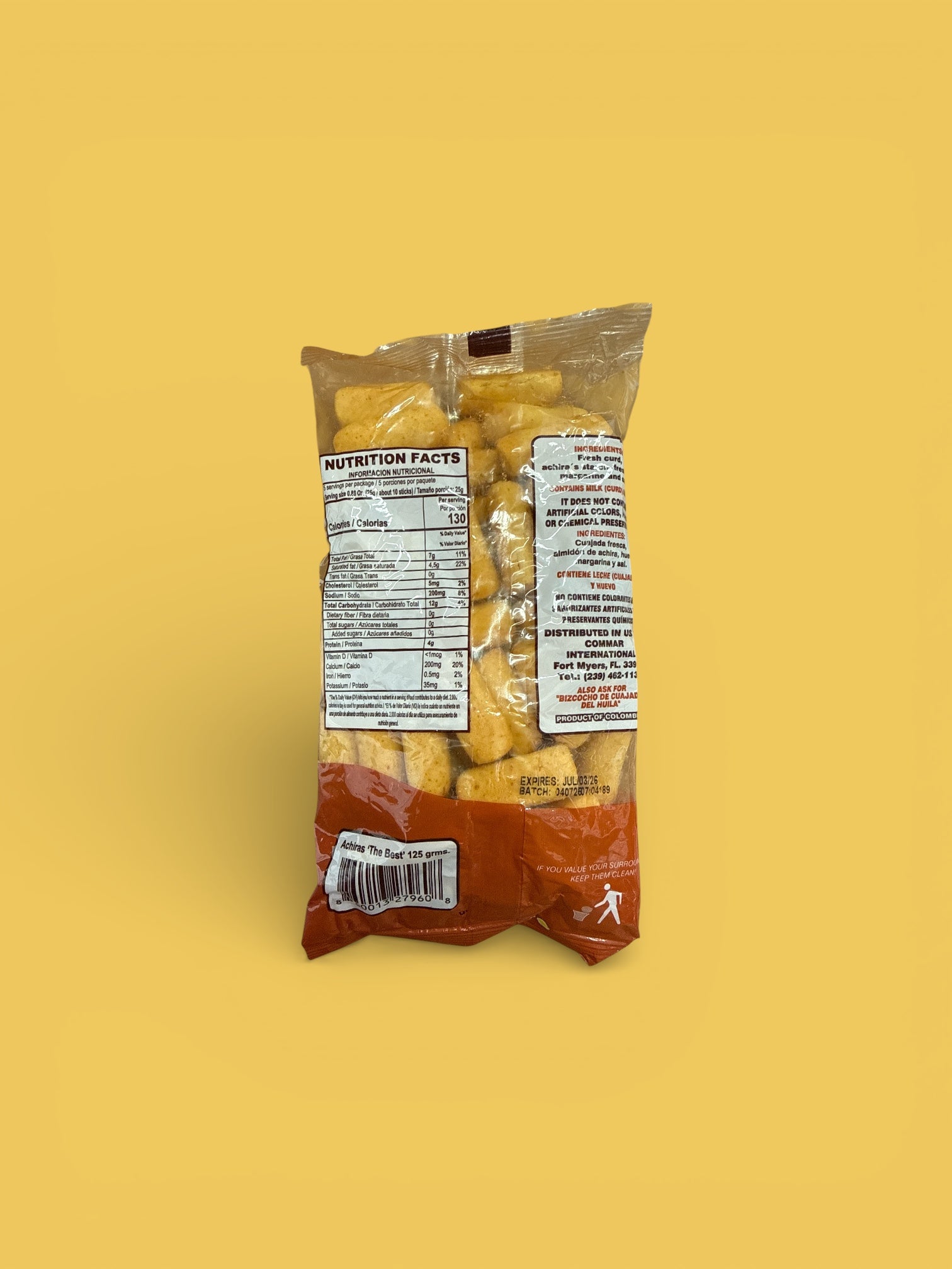 Achiras del Huila, 4.41 oz, single bag