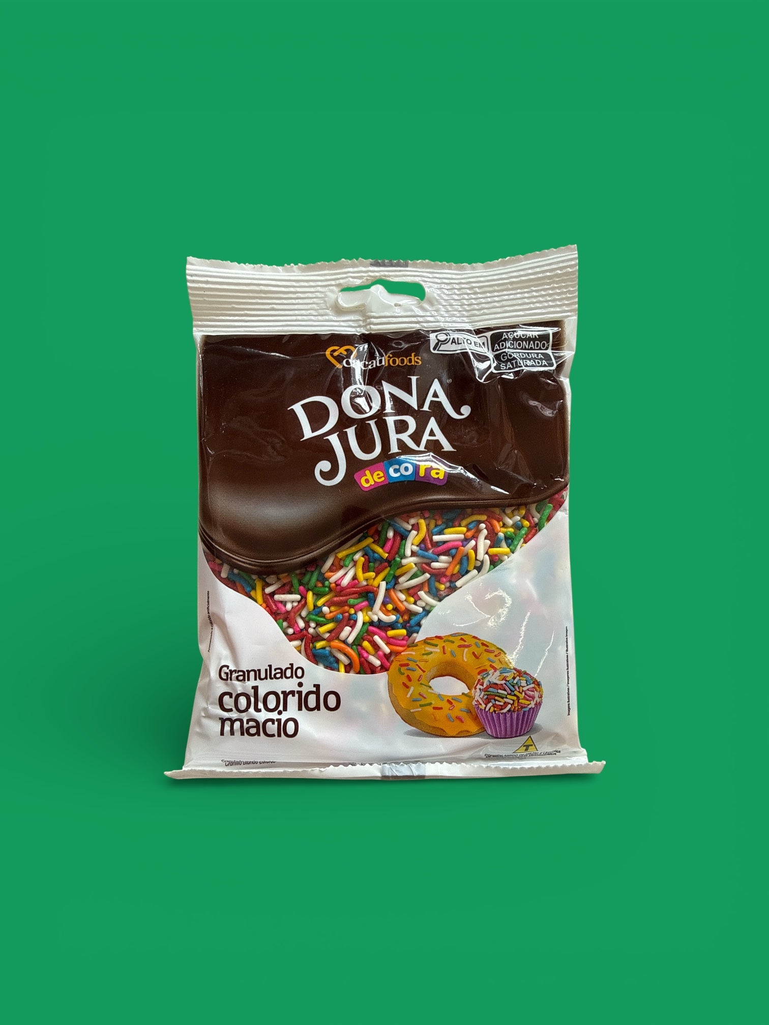Cacau Foods - Granulado Colorido Macio, 130 grs